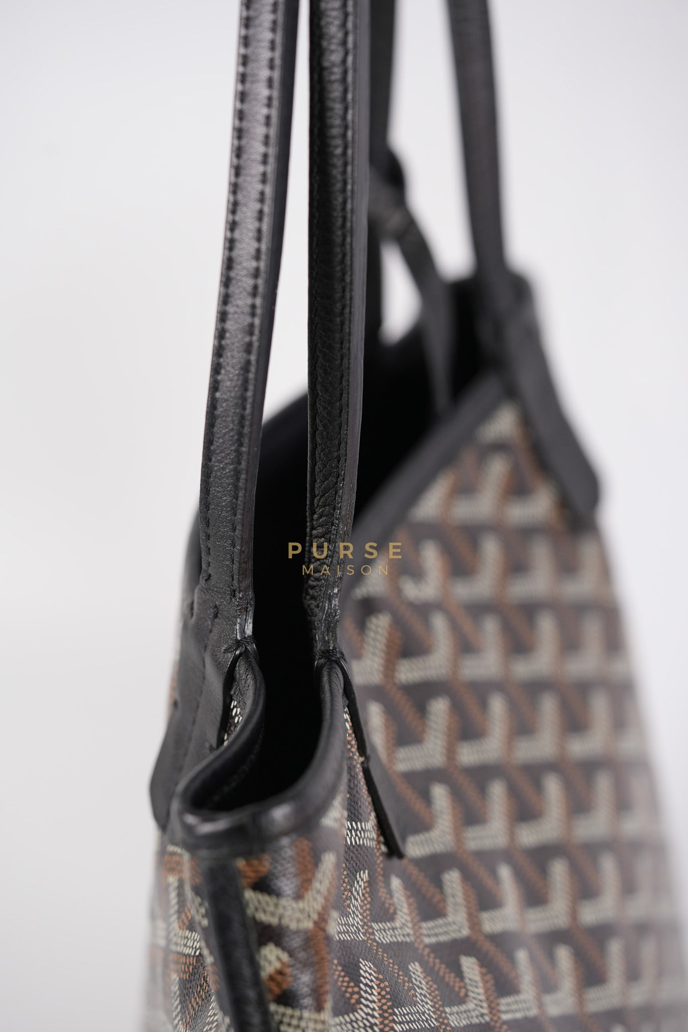 Mini Anjou in Noir/Black Goyardine Canvas | Purse Maison Luxury Bags Shop