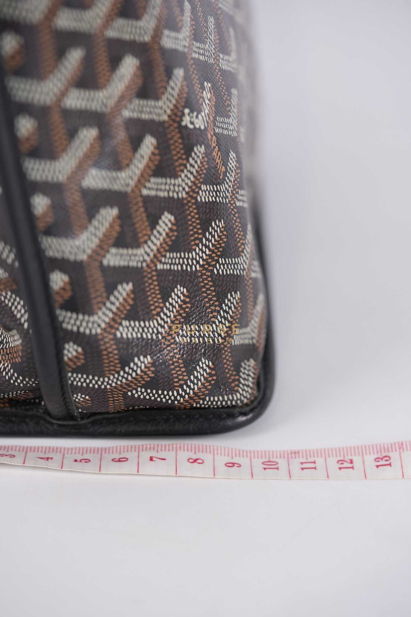 Mini Anjou in Noir/Black Goyardine Canvas | Purse Maison Luxury Bags Shop