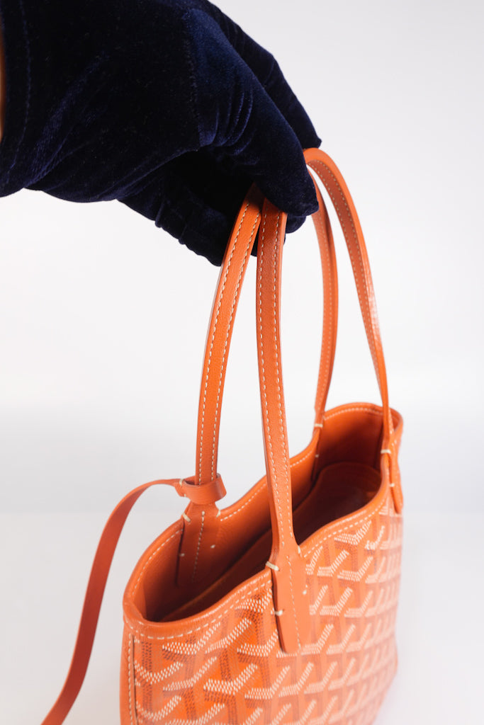 Mini Anjou in Orange Goyardine Canvas | Purse Maison Luxury Bags Shop