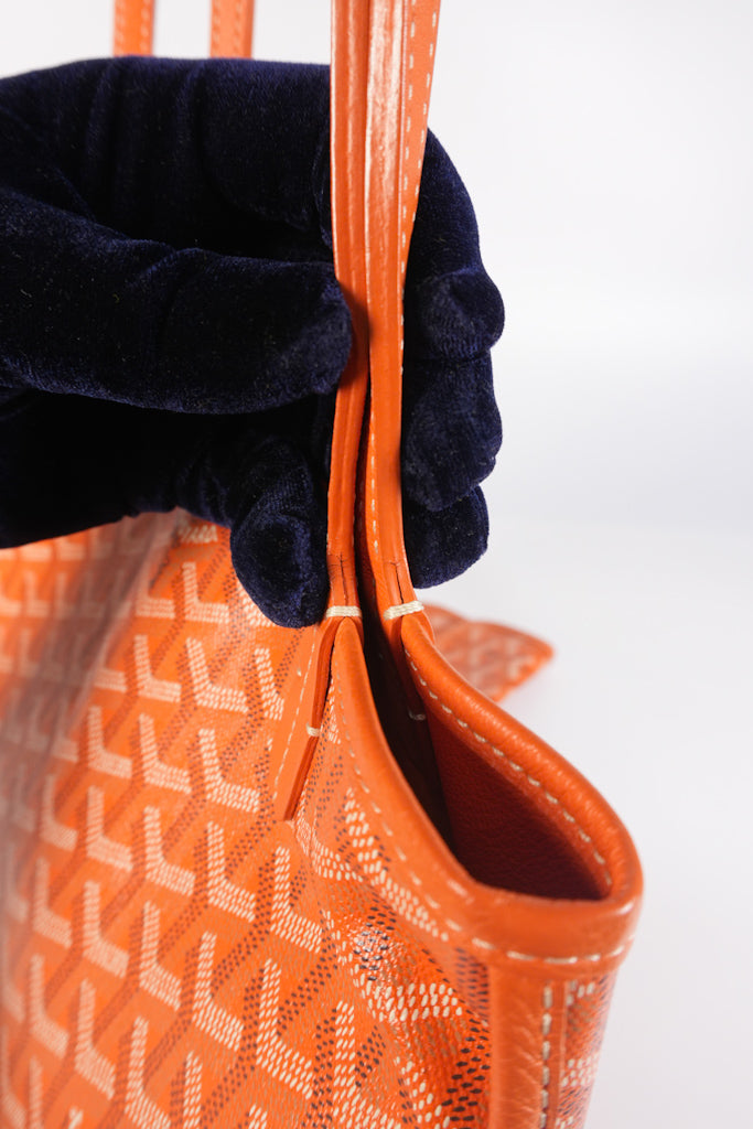 Mini Anjou in Orange Goyardine Canvas | Purse Maison Luxury Bags Shop
