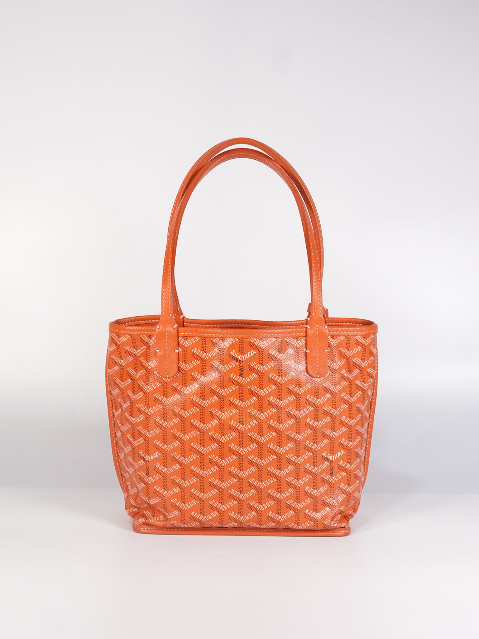 Mini Anjou in Orange Goyardine Canvas | Purse Maison Luxury Bags Shop
