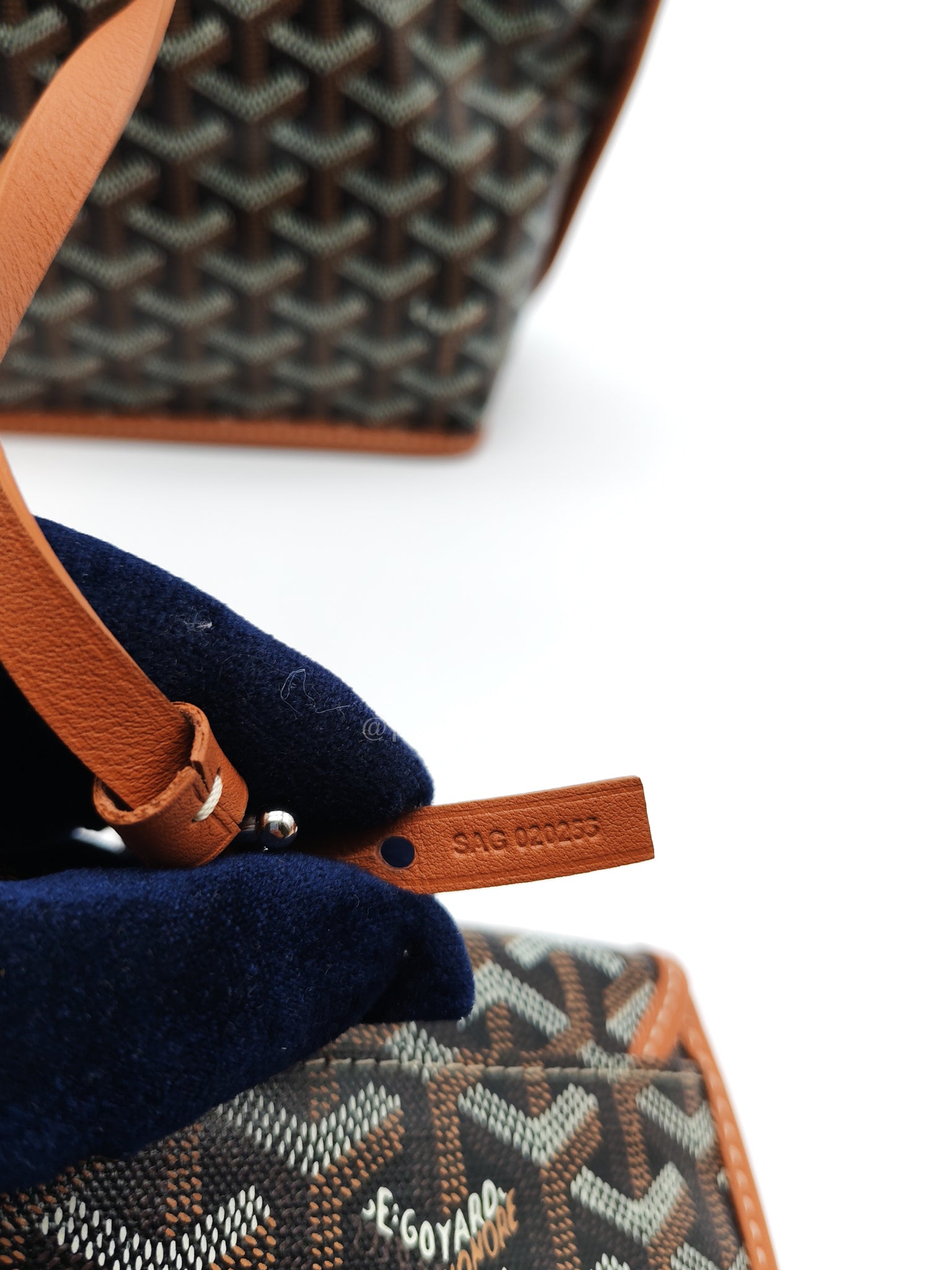 Mini Anjou in Tan Goyardine Canvas Tote Bag | Purse Maison Luxury Bags Shop