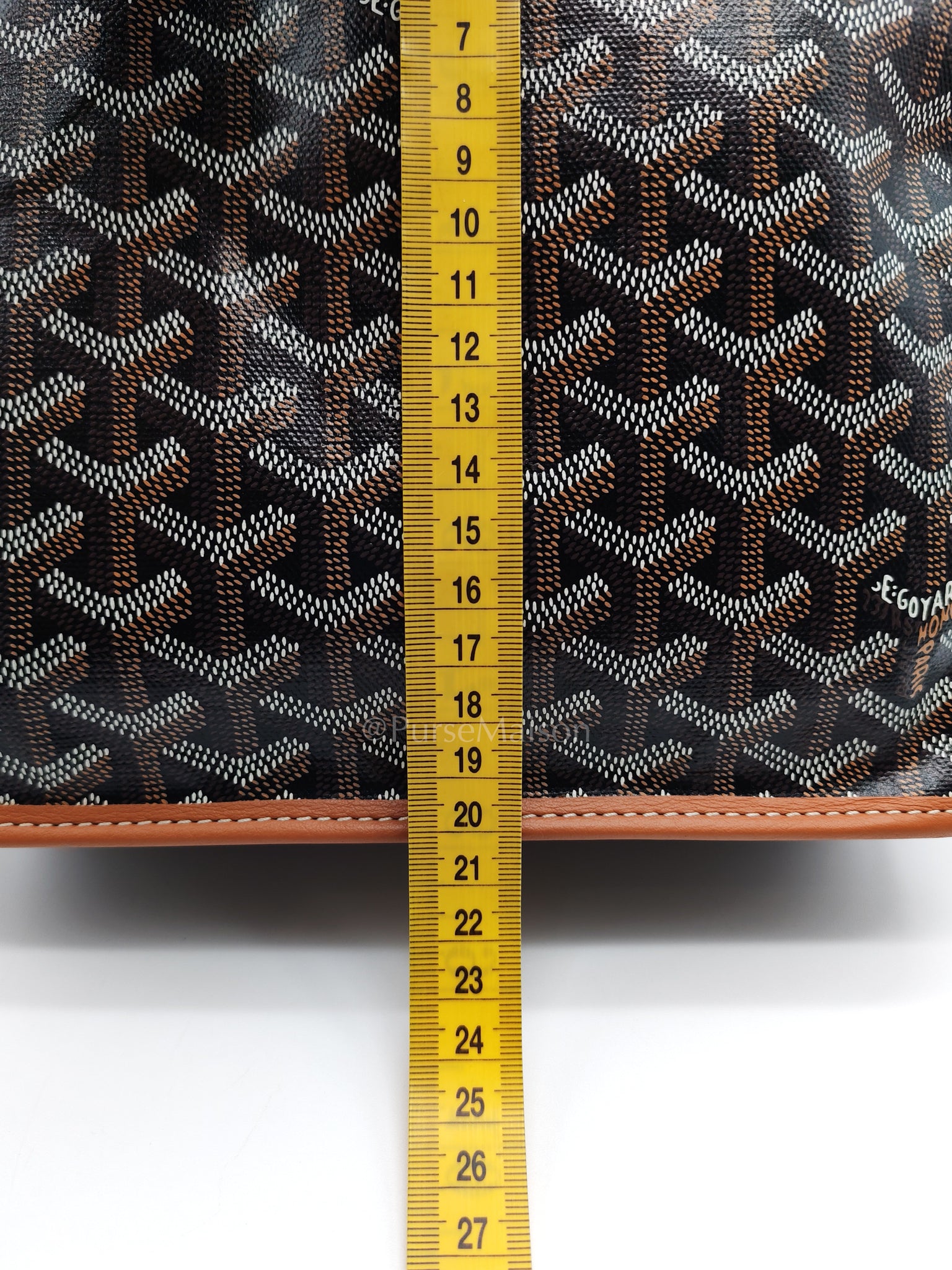 Mini Anjou in Tan Goyardine Canvas Tote Bag | Purse Maison Luxury Bags Shop
