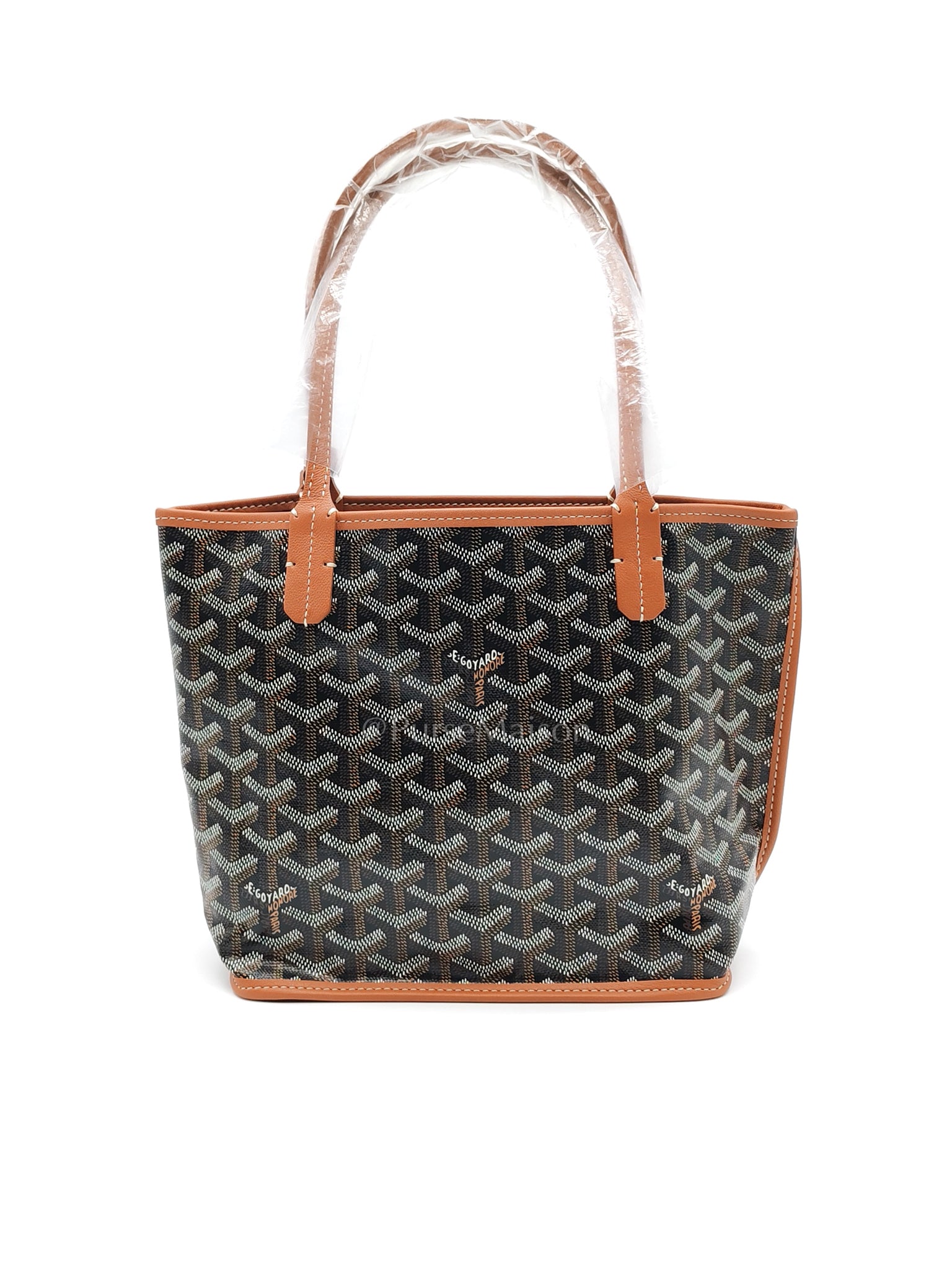 Mini Anjou in Tan Goyardine Canvas Tote Bag | Purse Maison Luxury Bags Shop
