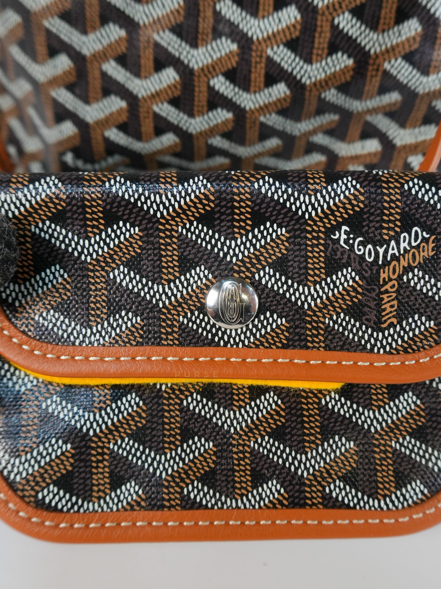 Mini Anjou Tan in Goyardine Canvas | Purse Maison Luxury Bags Shop