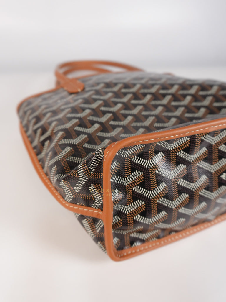 Mini Anjou Tan in Goyardine Canvas | Purse Maison Luxury Bags Shop