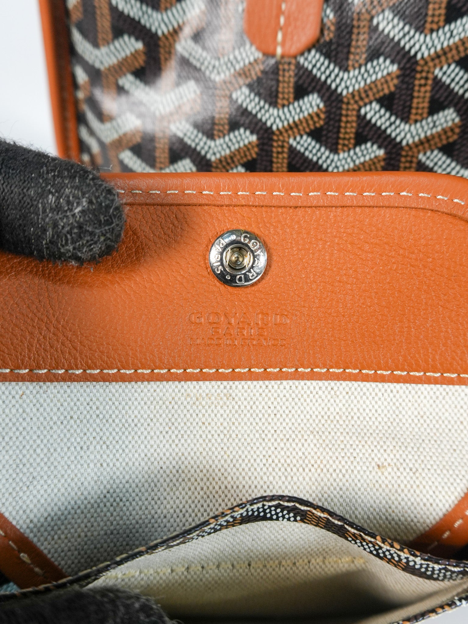 Mini Anjou Tan in Goyardine Canvas | Purse Maison Luxury Bags Shop