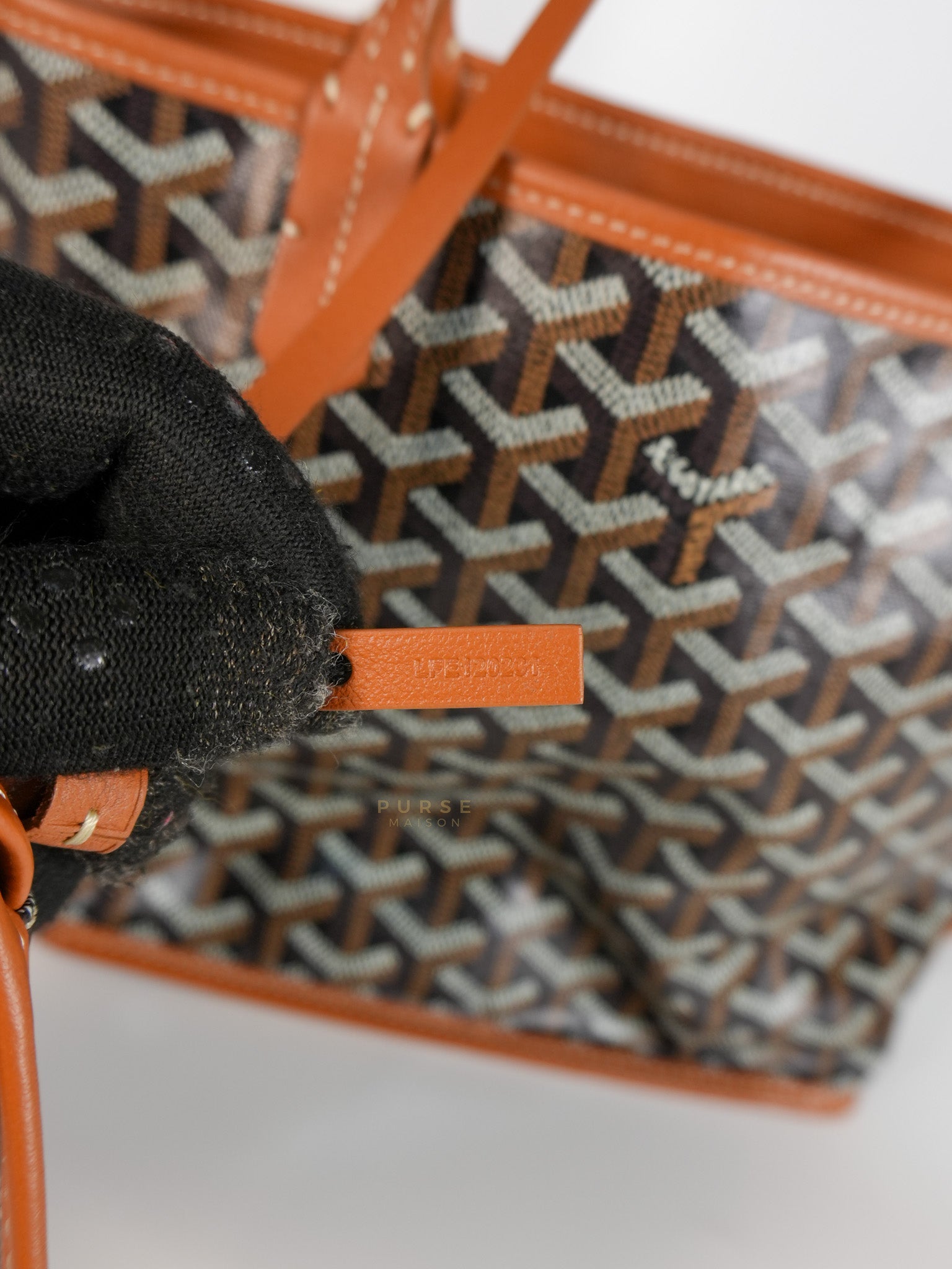 Mini Anjou Tan in Goyardine Canvas | Purse Maison Luxury Bags Shop