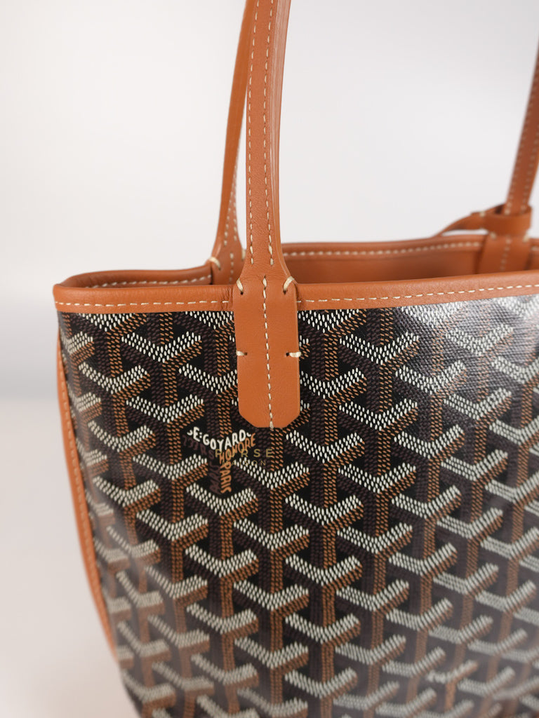 Mini Anjou Tan in Goyardine Canvas | Purse Maison Luxury Bags Shop