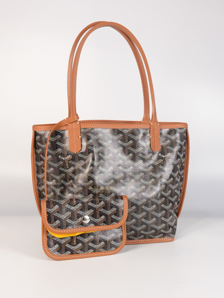 Mini Anjou Tan in Goyardine Canvas | Purse Maison Luxury Bags Shop