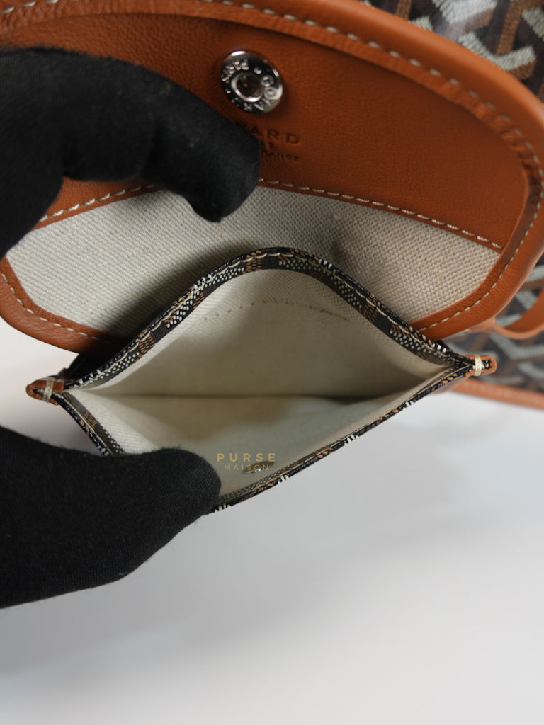 Mini Anjou Tan in Goyardine Canvas | Purse Maison Luxury Bags Shop
