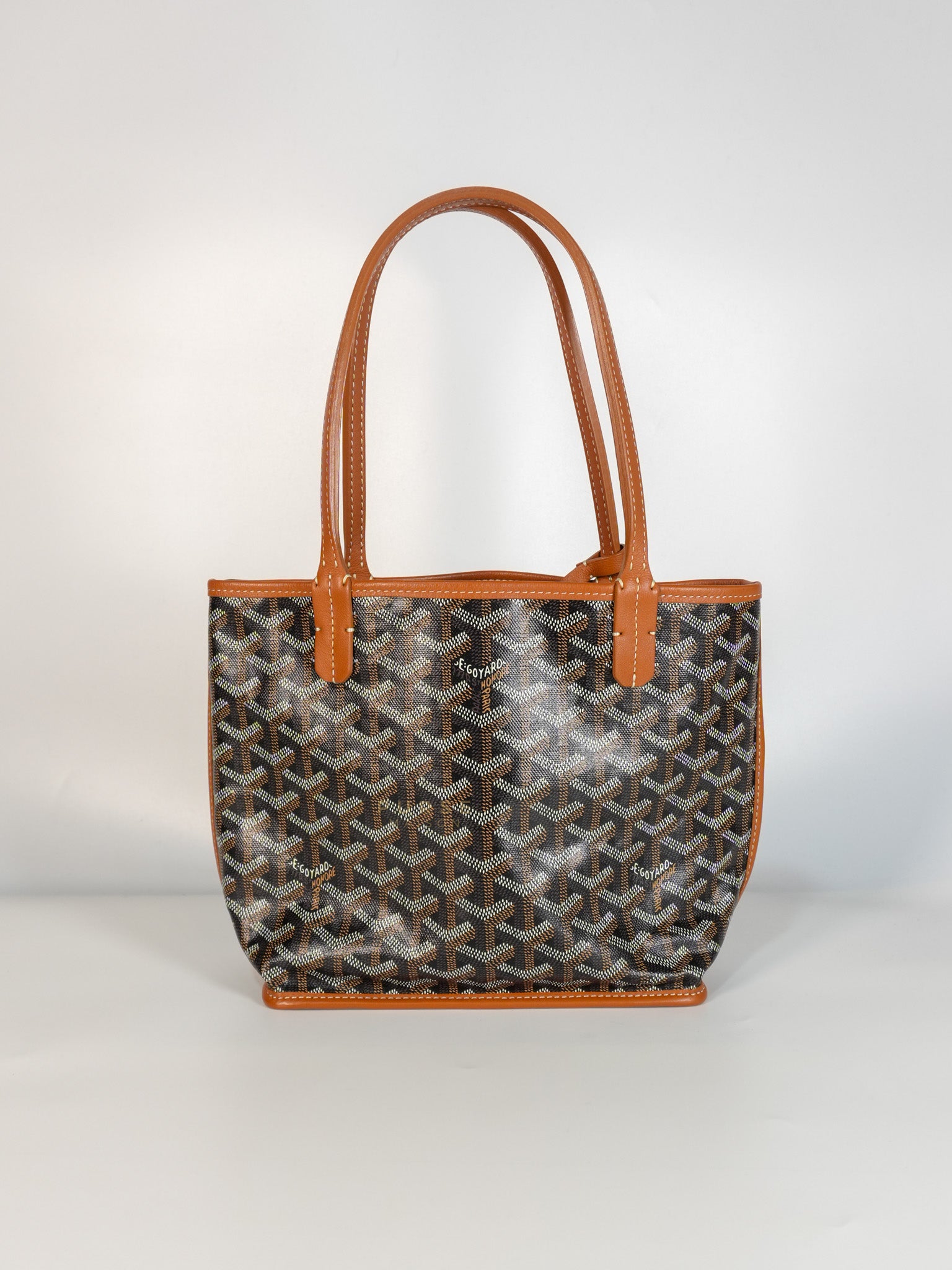 Mini Anjou Tan in Goyardine Canvas | Purse Maison Luxury Bags Shop