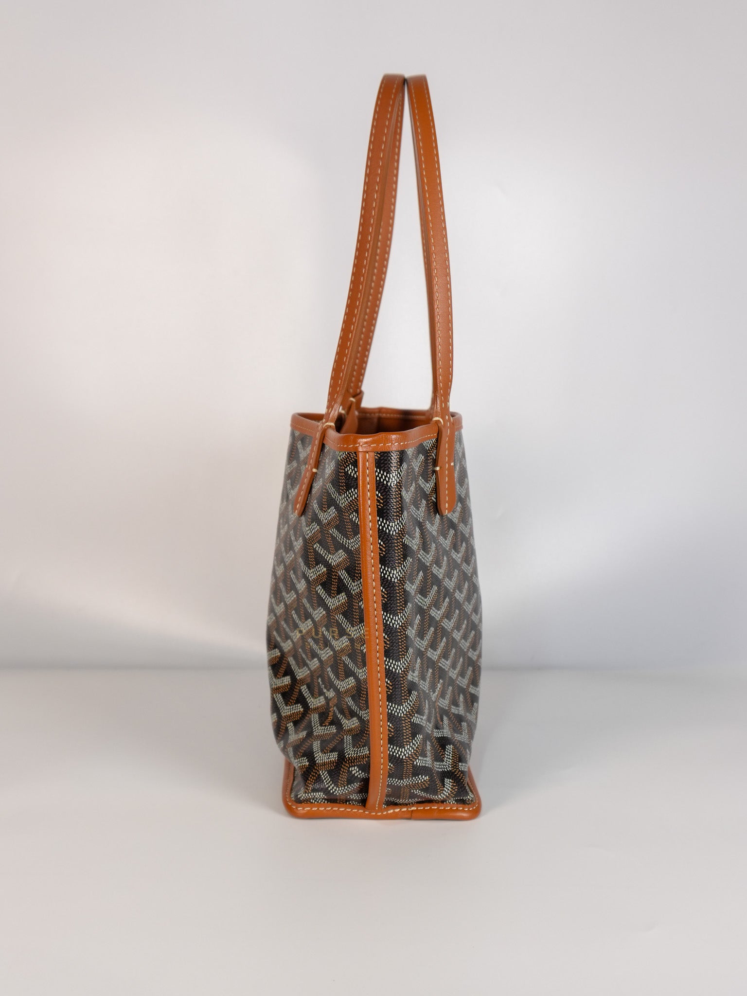 Mini Anjou Tan in Goyardine Canvas | Purse Maison Luxury Bags Shop