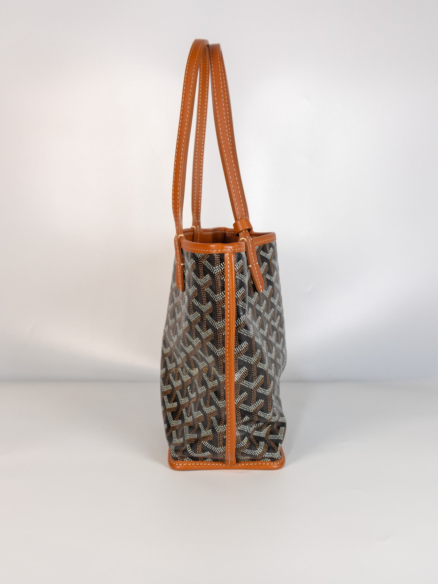 Mini Anjou Tan in Goyardine Canvas | Purse Maison Luxury Bags Shop