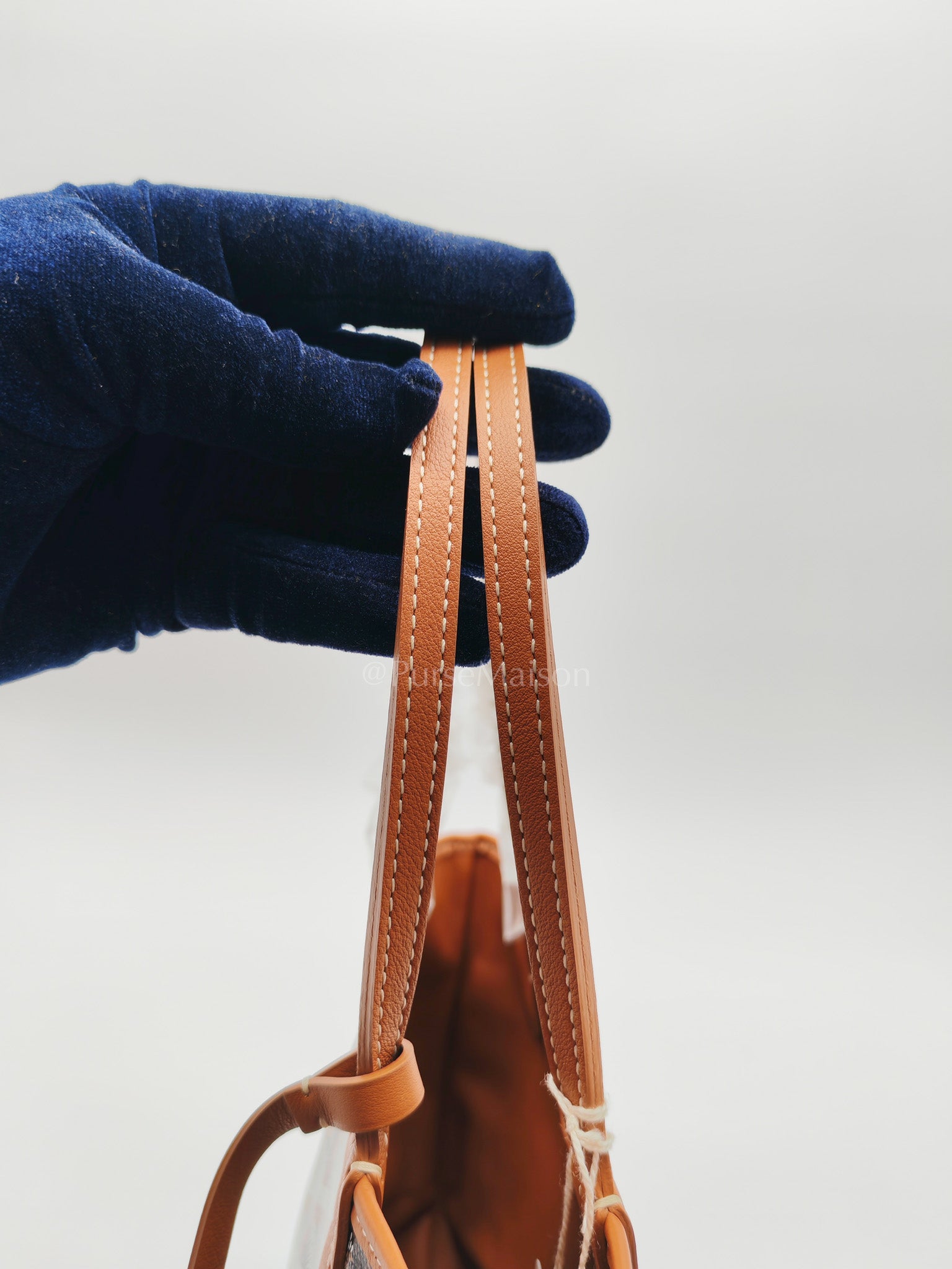 Mini Anjou Tan in Goyardine Canvas Tote Bag | Purse Maison Luxury Bags Shop