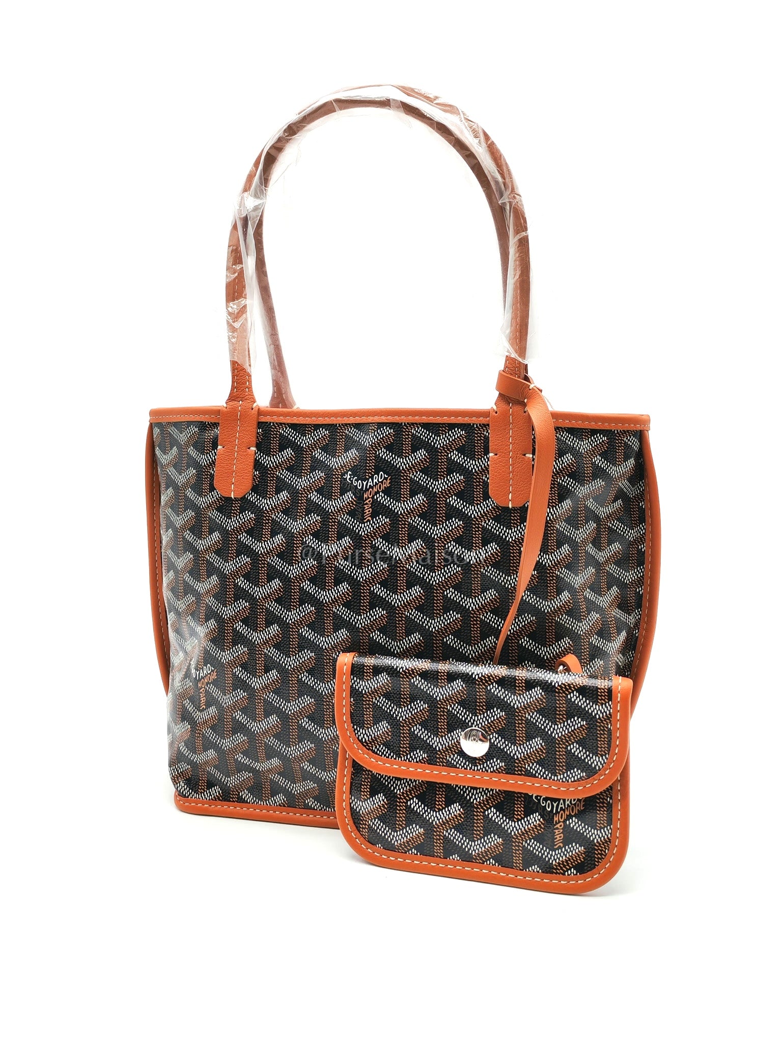 Mini Anjou Tan in Goyardine Canvas Tote Bag | Purse Maison Luxury Bags Shop