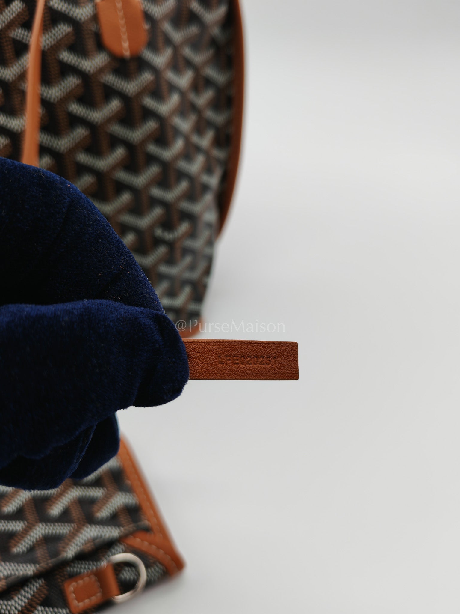 Mini Anjou Tan in Goyardine Canvas Tote Bag | Purse Maison Luxury Bags Shop