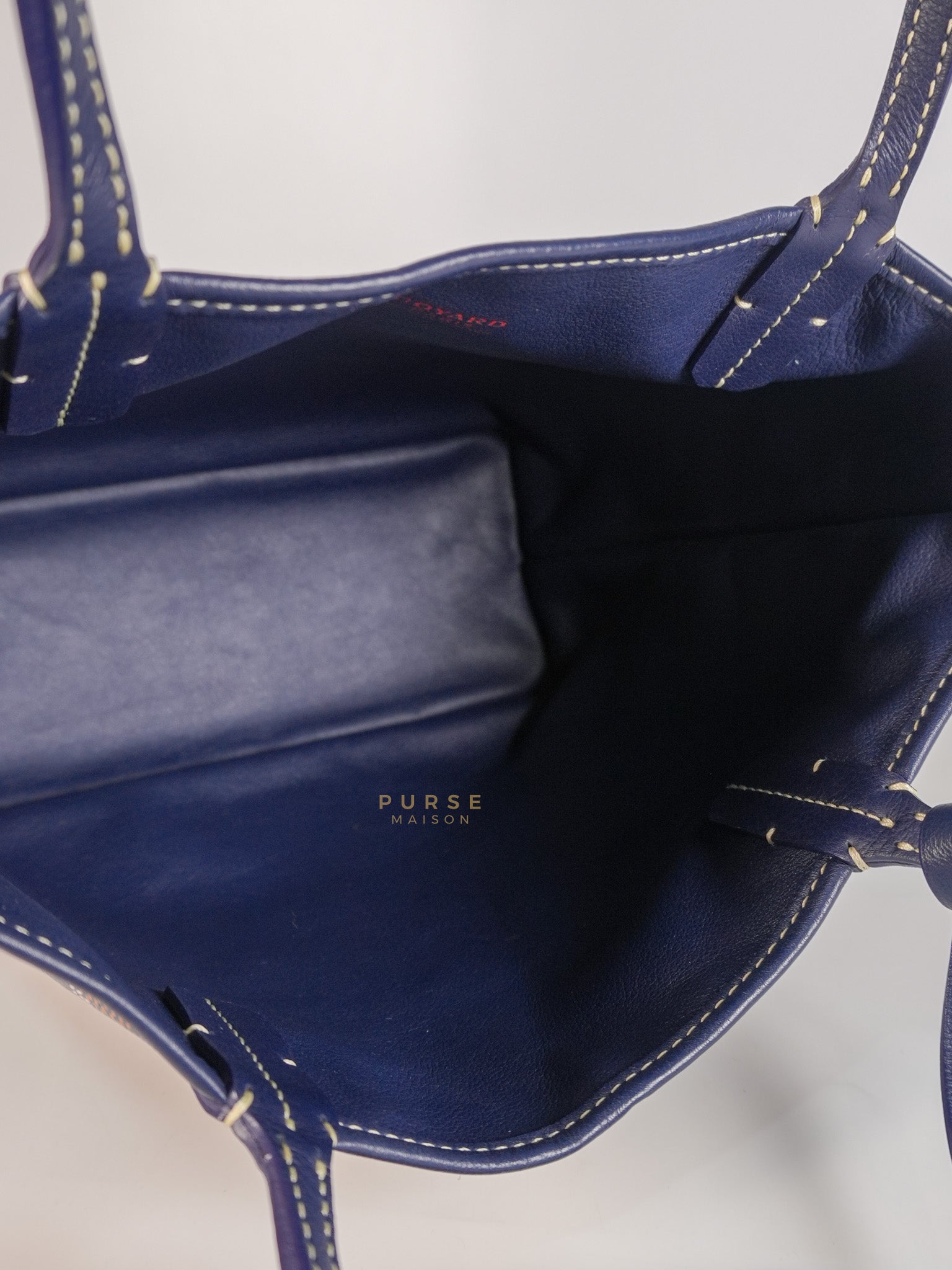 Mini Anjou Tote Bag in Navy Blue | Purse Maison Luxury Bags Shop
