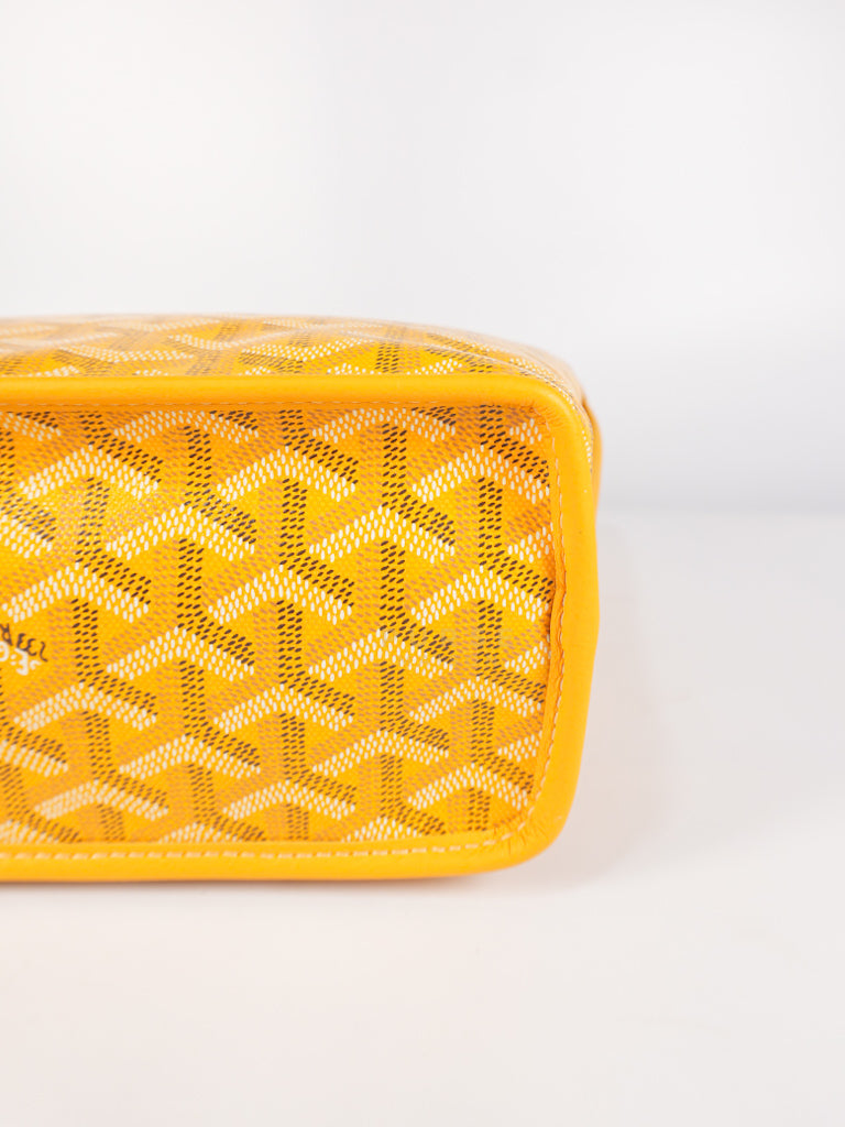 Mini Anjou Yellow in Goyardine Canvas | Purse Maison Luxury Bags Shop
