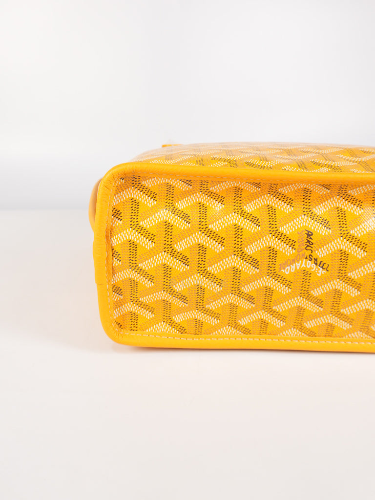 Mini Anjou Yellow in Goyardine Canvas | Purse Maison Luxury Bags Shop