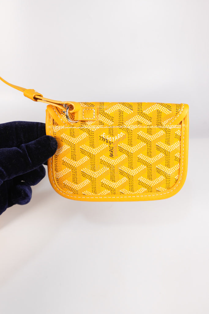 Mini Anjou Yellow in Goyardine Canvas | Purse Maison Luxury Bags Shop