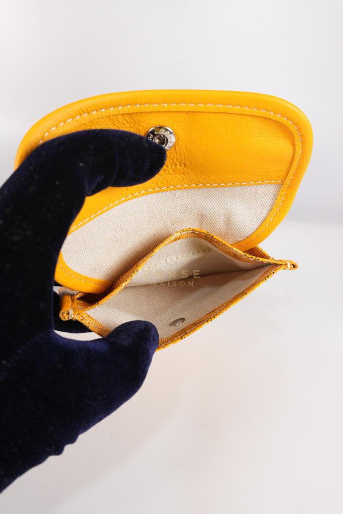 Mini Anjou Yellow in Goyardine Canvas | Purse Maison Luxury Bags Shop