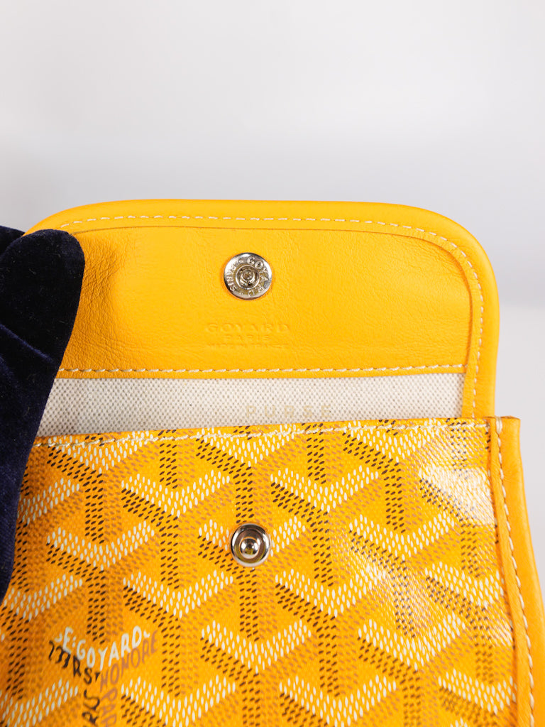 Mini Anjou Yellow in Goyardine Canvas | Purse Maison Luxury Bags Shop