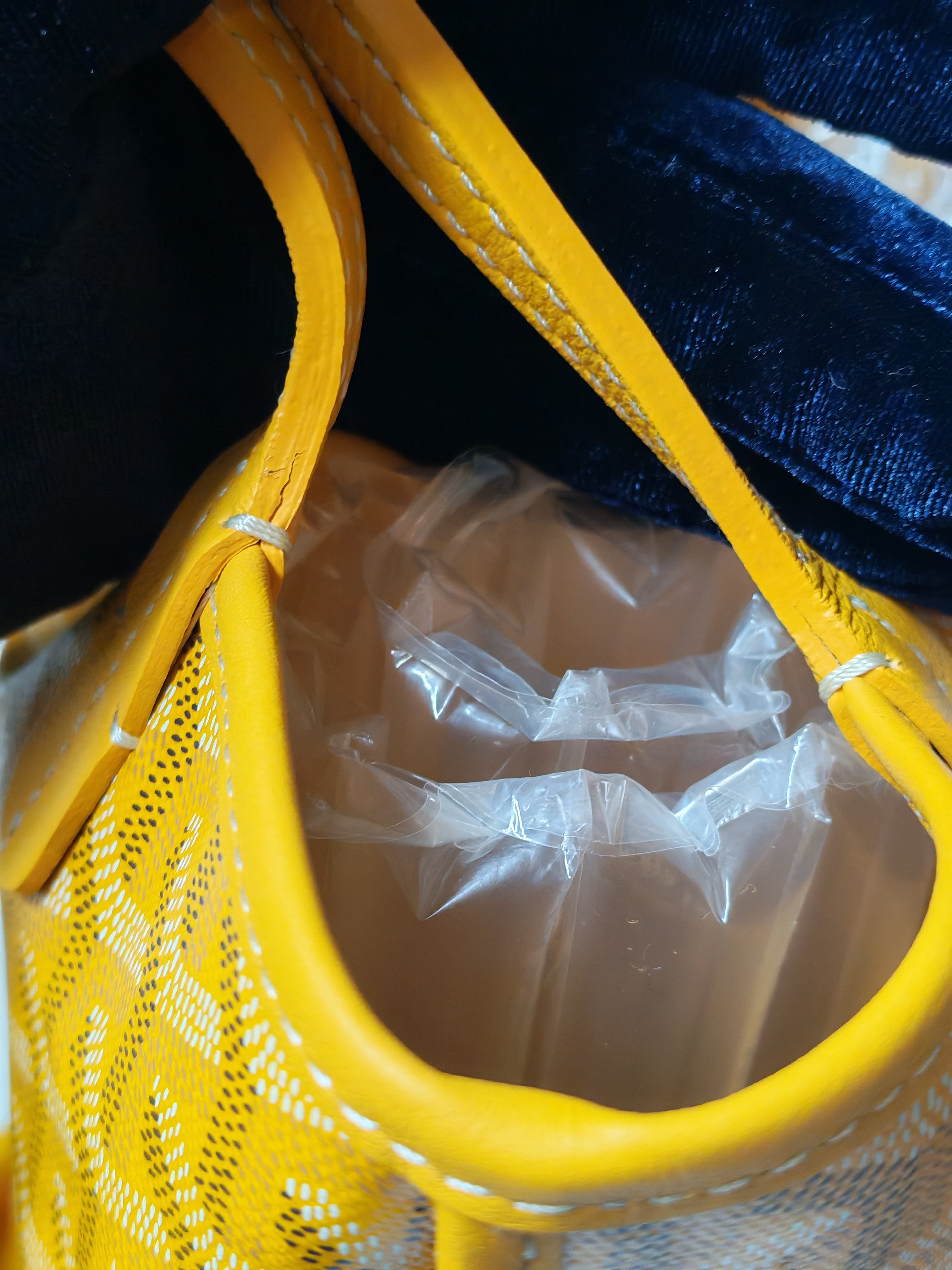 Mini Anjou Yellow in Goyardine Canvas | Purse Maison Luxury Bags Shop