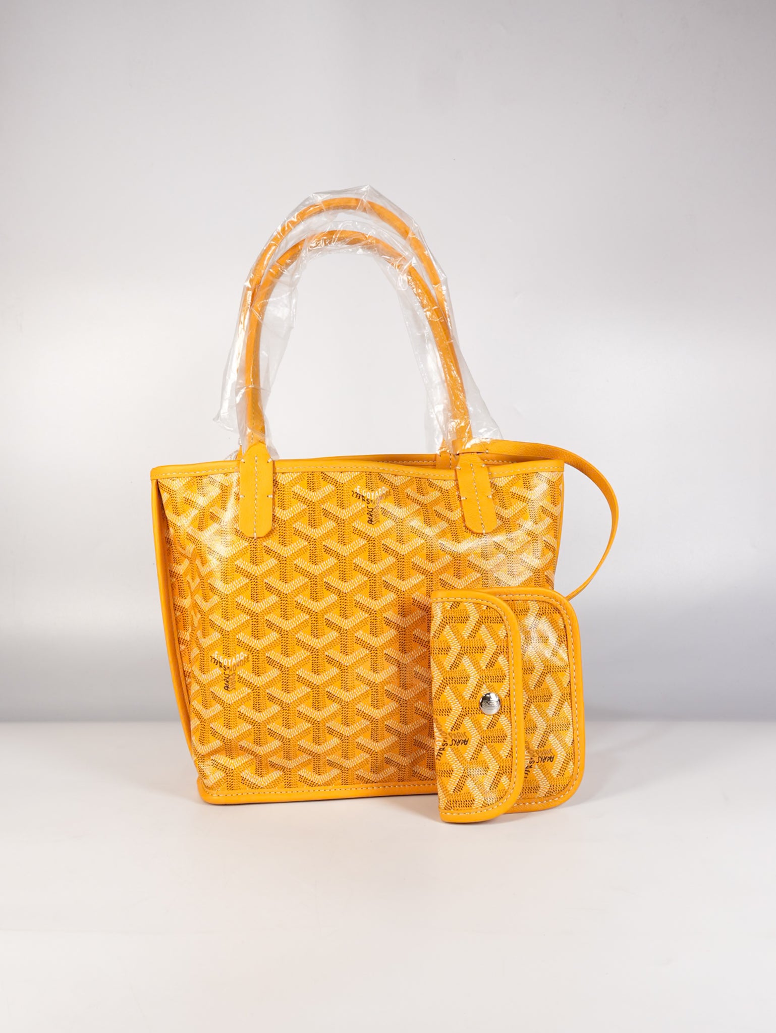 Mini Anjou Yellow in Goyardine Canvas | Purse Maison Luxury Bags Shop