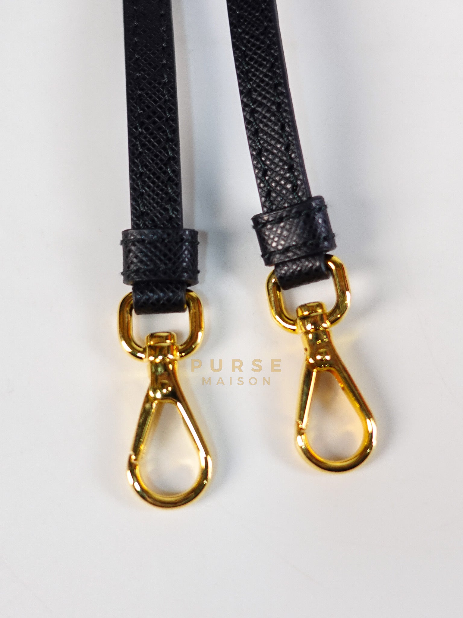 Mini Bucket Bag in Black Tessuto Nylon Leather & Gold Hardware | Purse Maison Luxury Bags Shop