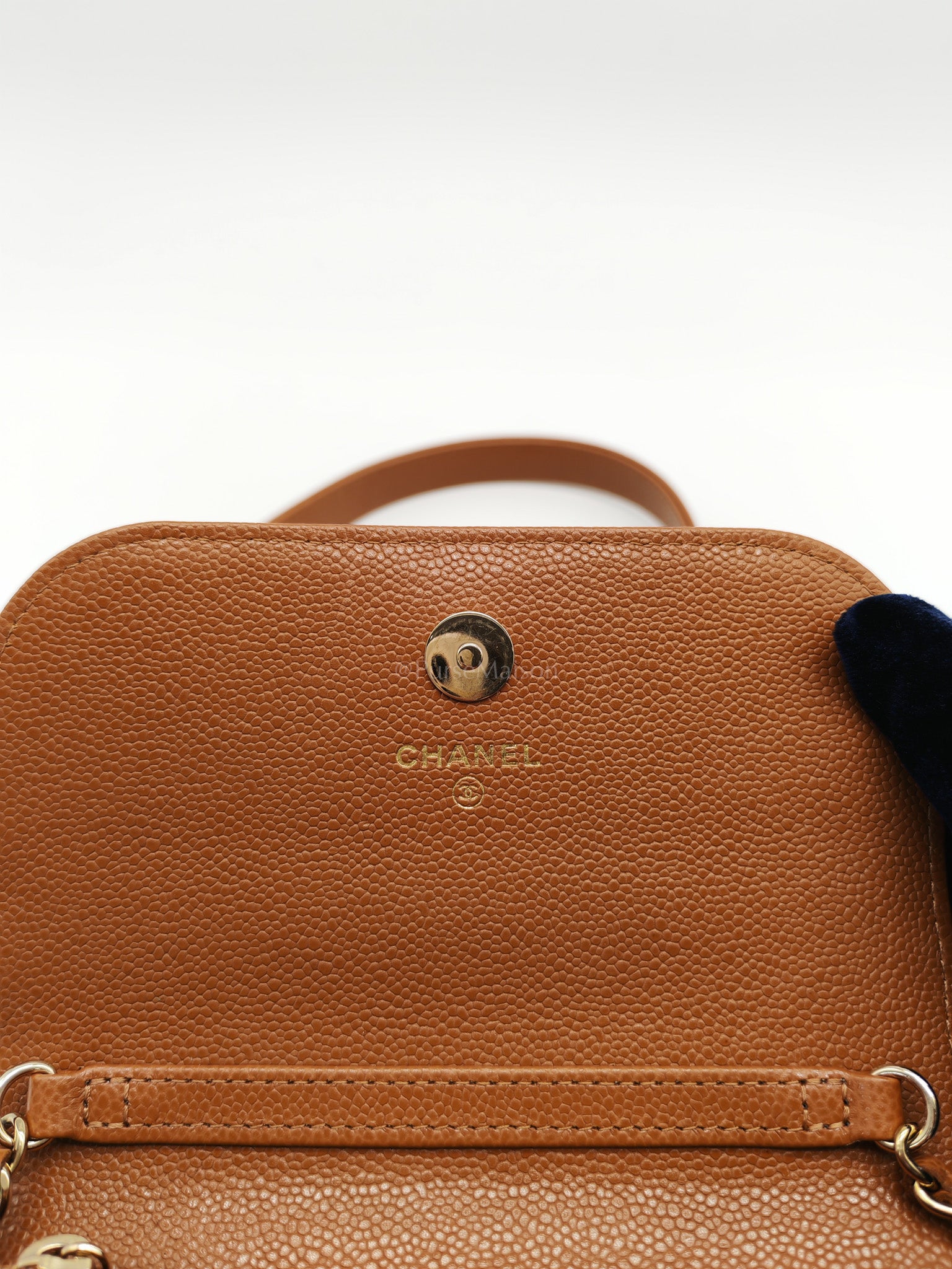 Mini Business Affinity in Caramel Light Gold Hardware (Microchip) | Purse Maison Luxury Bags Shop