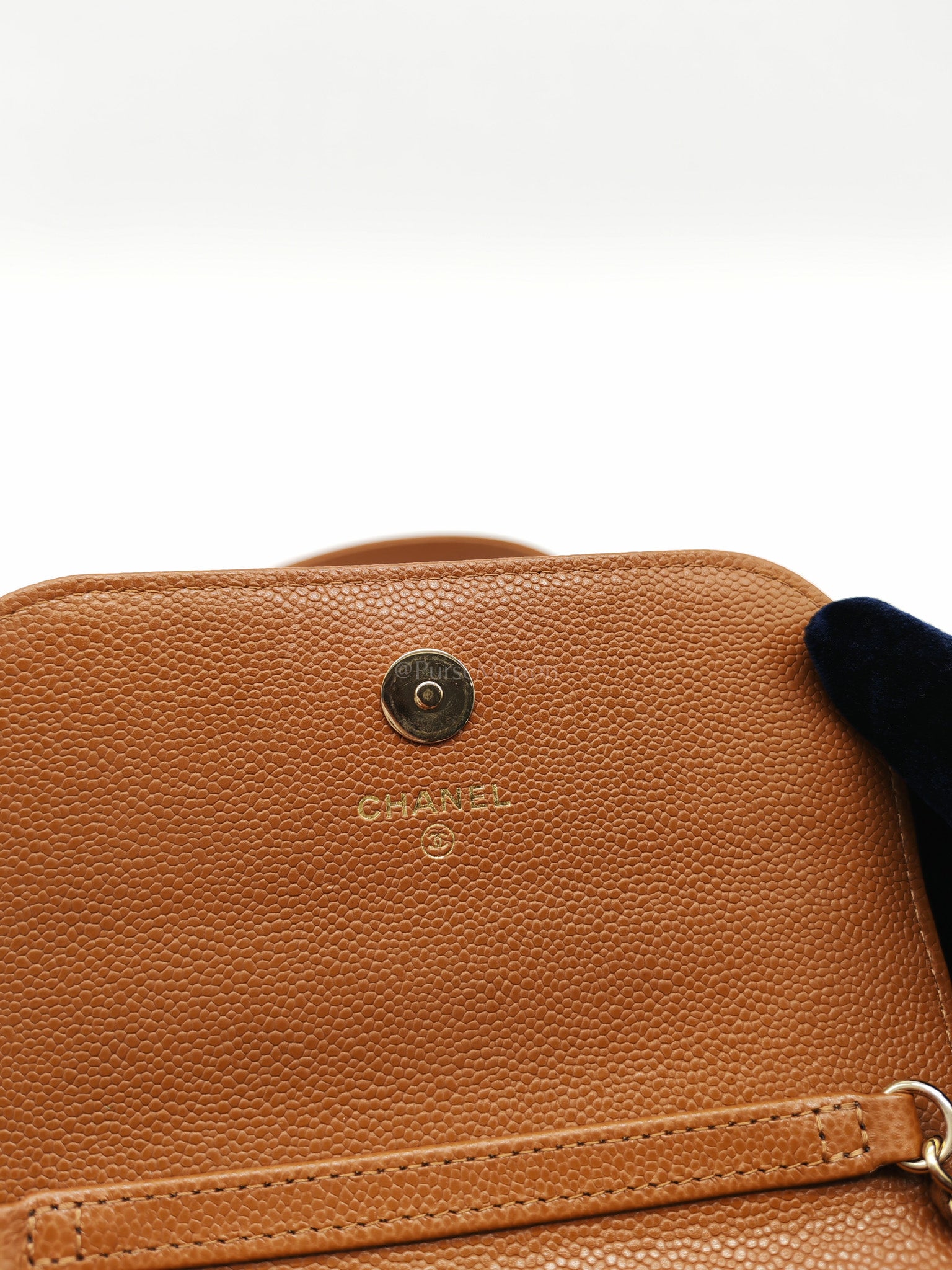 Mini Business Affinity in Caramel Light Gold Hardware (Microchip) | Purse Maison Luxury Bags Shop