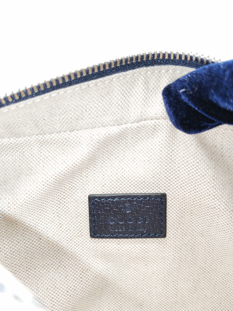 Mini Camera Bag in Blue GG Supreme Canvas | Purse Maison Luxury Bags Shop