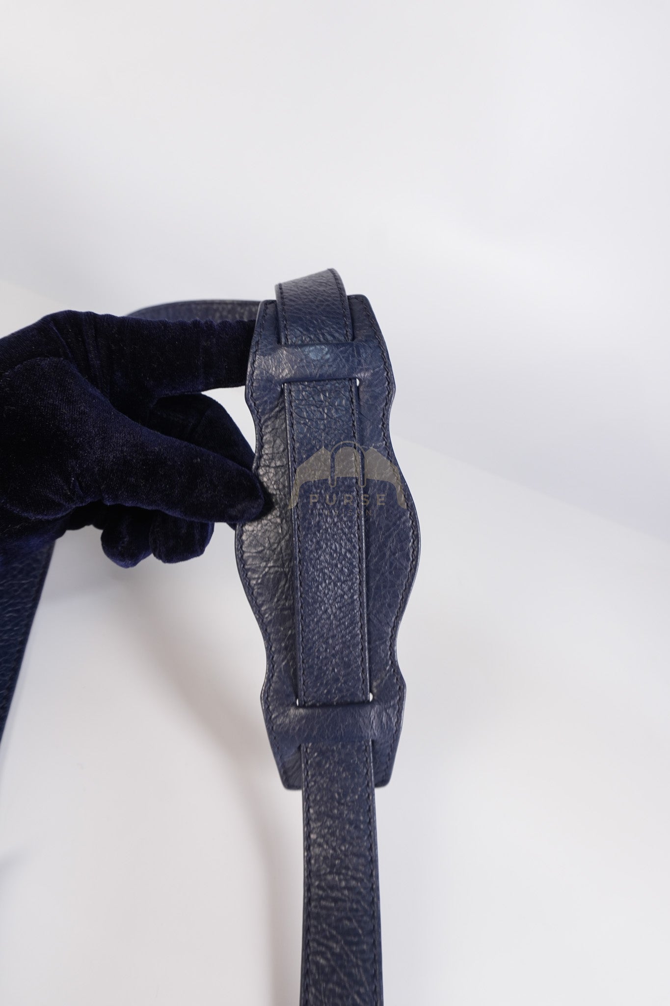 Mini City Metallic in Navy Blue Lambskin Leather Crossbody Bag | Purse Maison Luxury Bags Shop