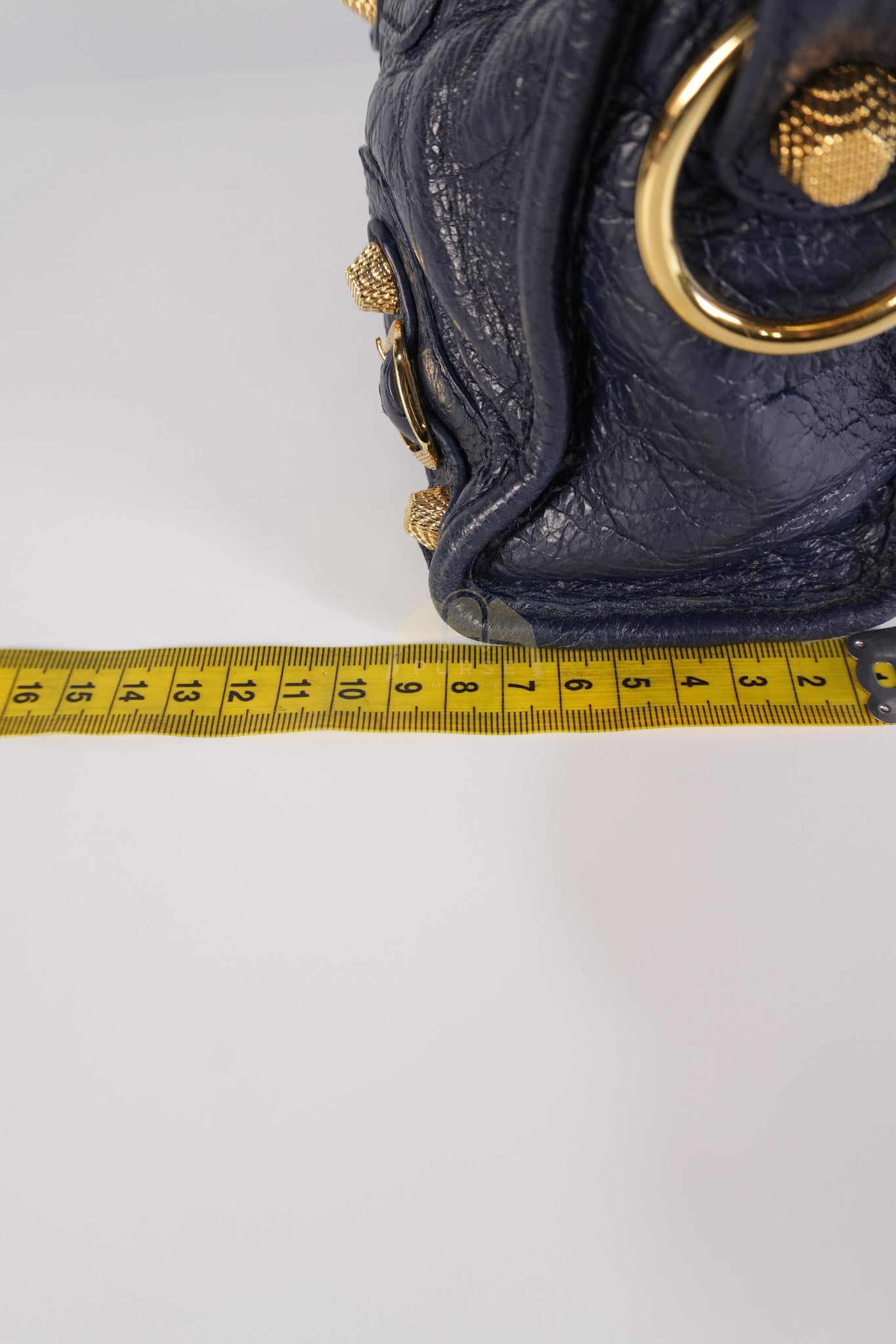 Mini City Metallic in Navy Blue Lambskin Leather Crossbody Bag | Purse Maison Luxury Bags Shop