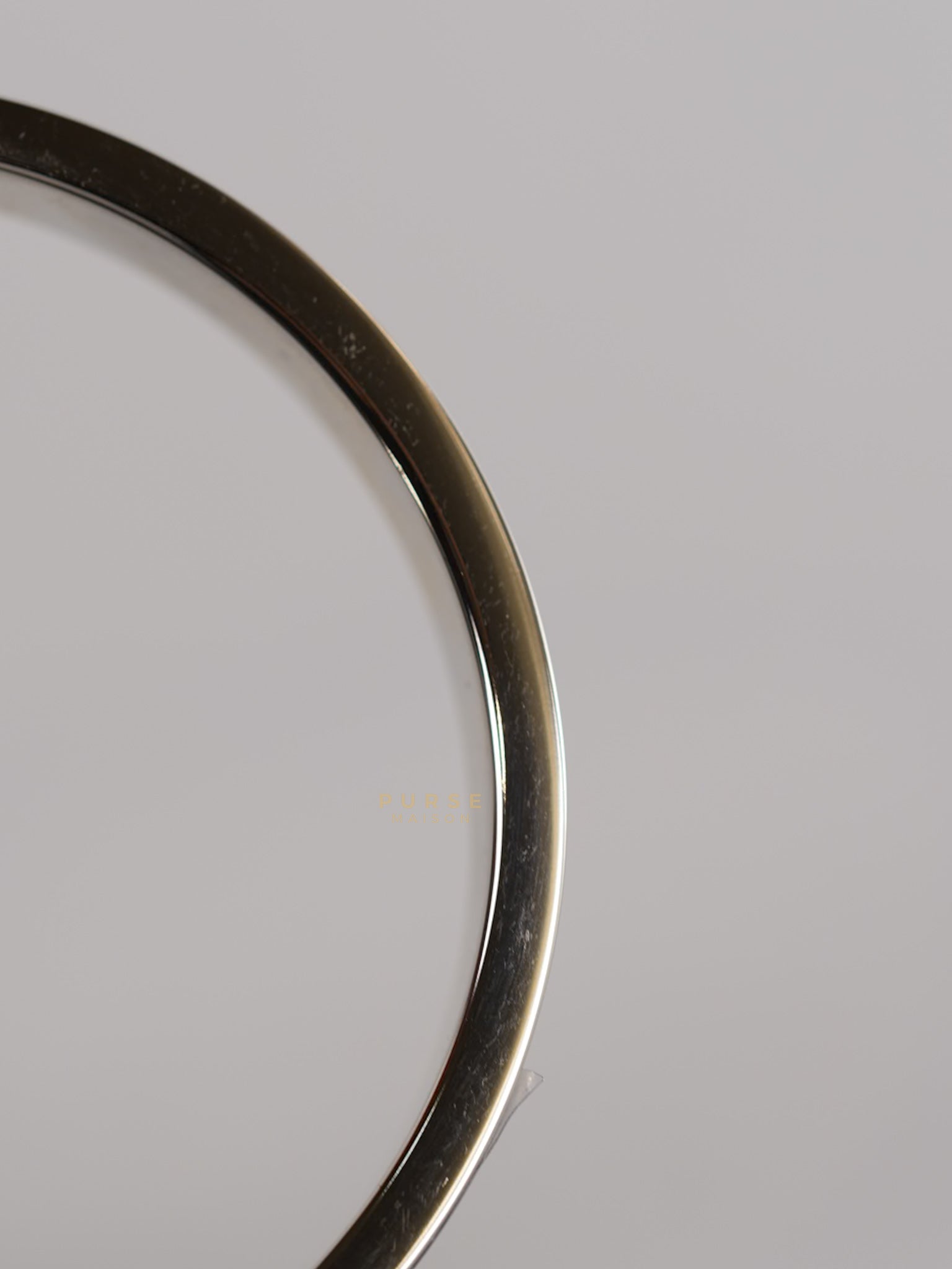 Mini Clic Chaine d'Ancre Pink Bangle in Palladium Hardware | Purse Maison Luxury Bags Shop