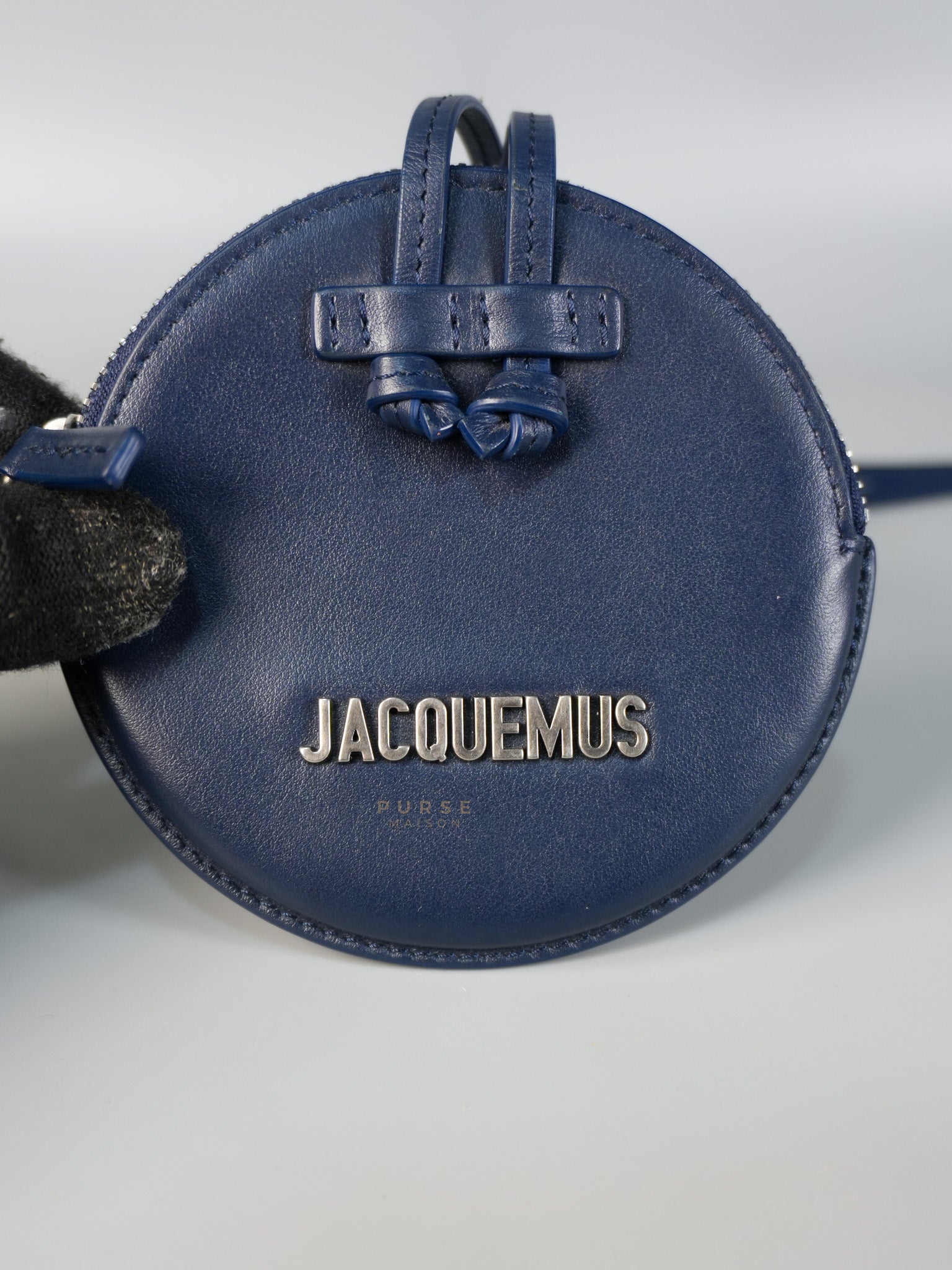 Mini Coin Purses in Navy Blue Le Pitcho Leather | Purse Maison Luxury Bags Shop