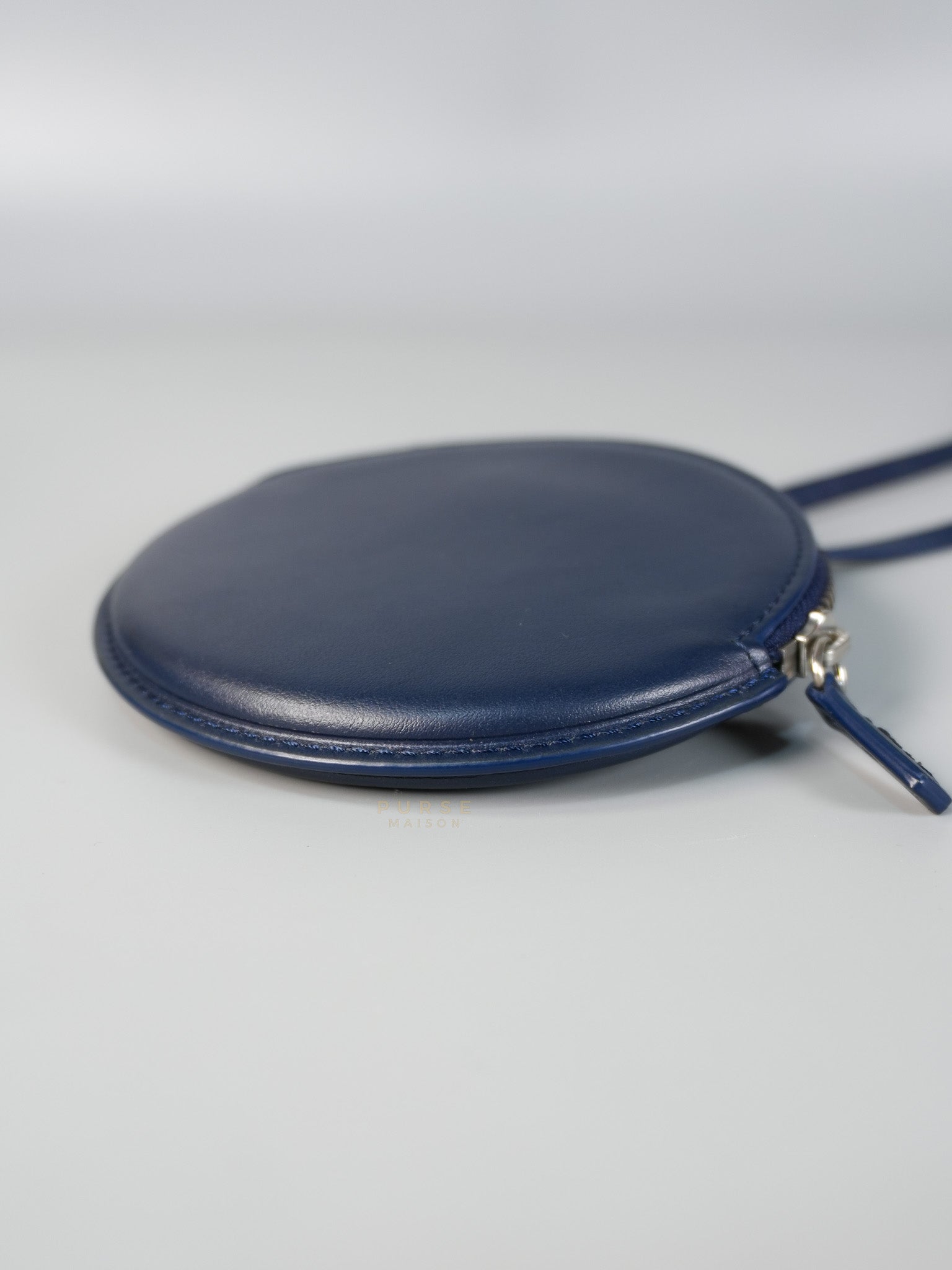 Mini Coin Purses in Navy Blue Le Pitcho Leather | Purse Maison Luxury Bags Shop