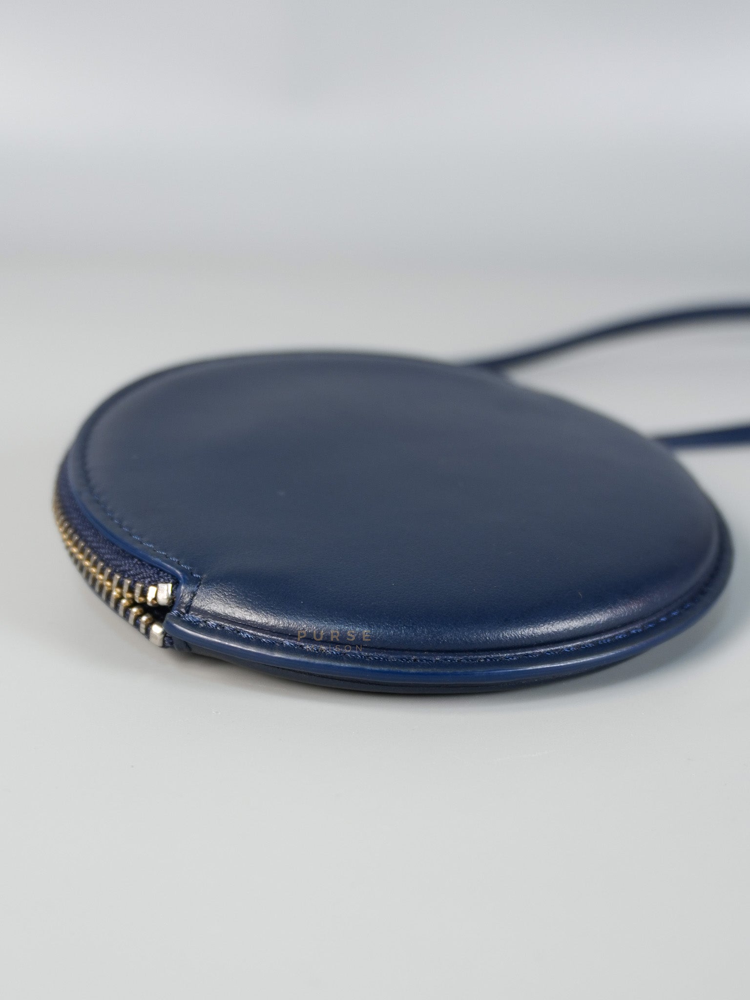 Mini Coin Purses in Navy Blue Le Pitcho Leather | Purse Maison Luxury Bags Shop
