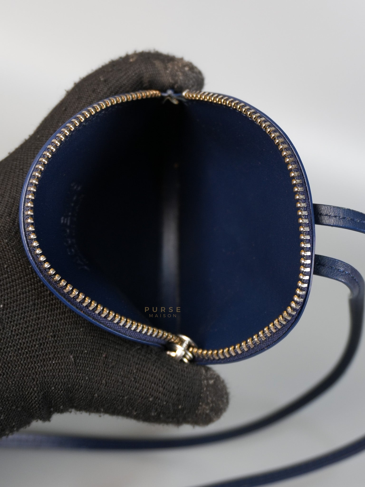 Mini Coin Purses in Navy Blue Le Pitcho Leather | Purse Maison Luxury Bags Shop