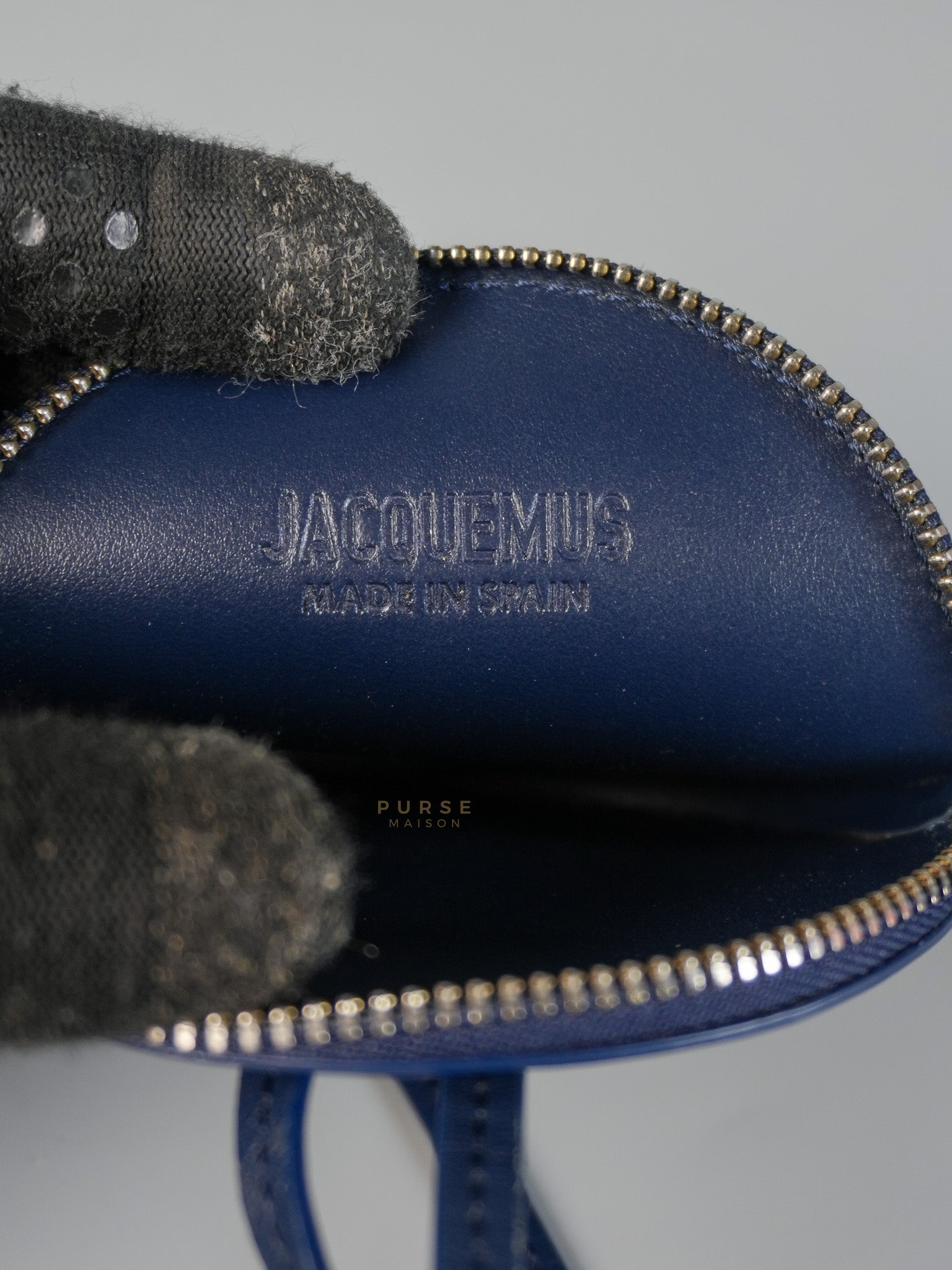 Mini Coin Purses in Navy Blue Le Pitcho Leather | Purse Maison Luxury Bags Shop