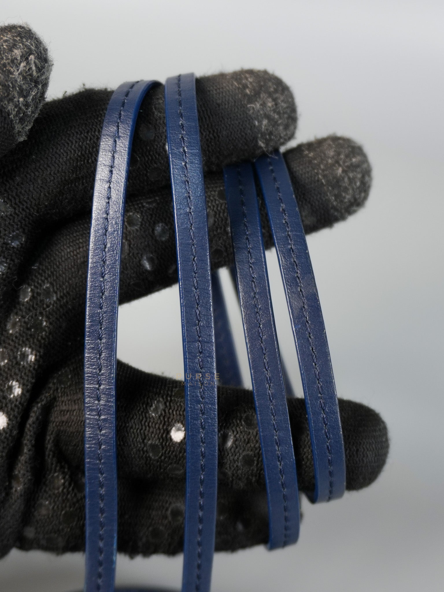 Mini Coin Purses in Navy Blue Le Pitcho Leather | Purse Maison Luxury Bags Shop