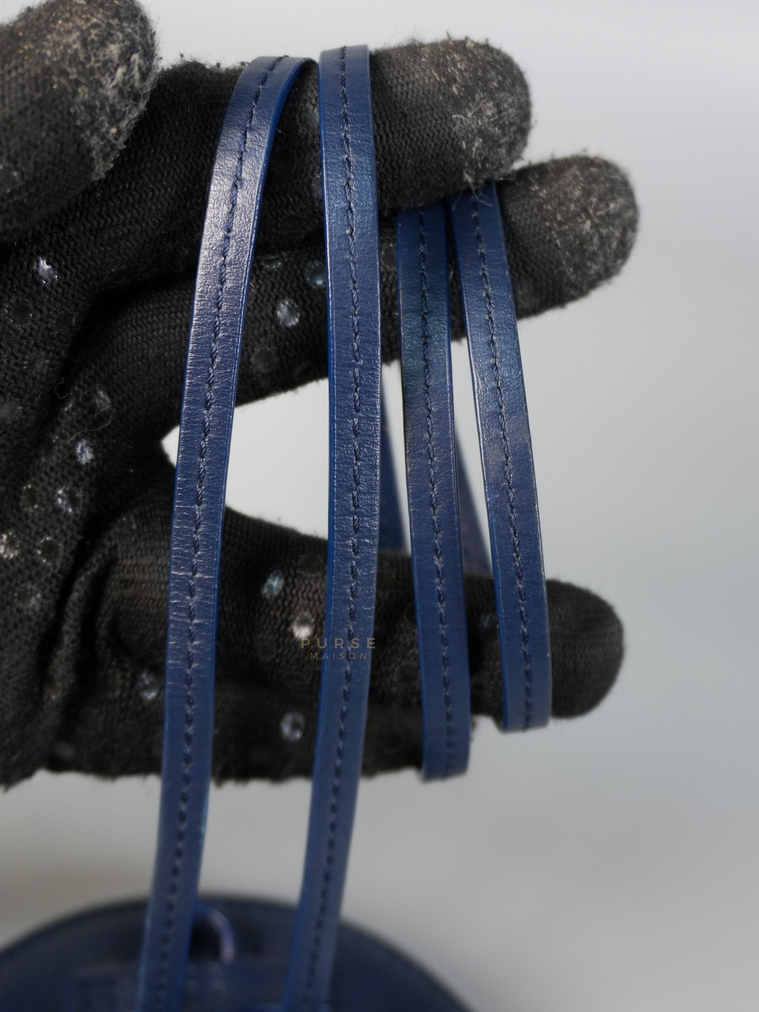 Mini Coin Purses in Navy Blue Le Pitcho Leather | Purse Maison Luxury Bags Shop