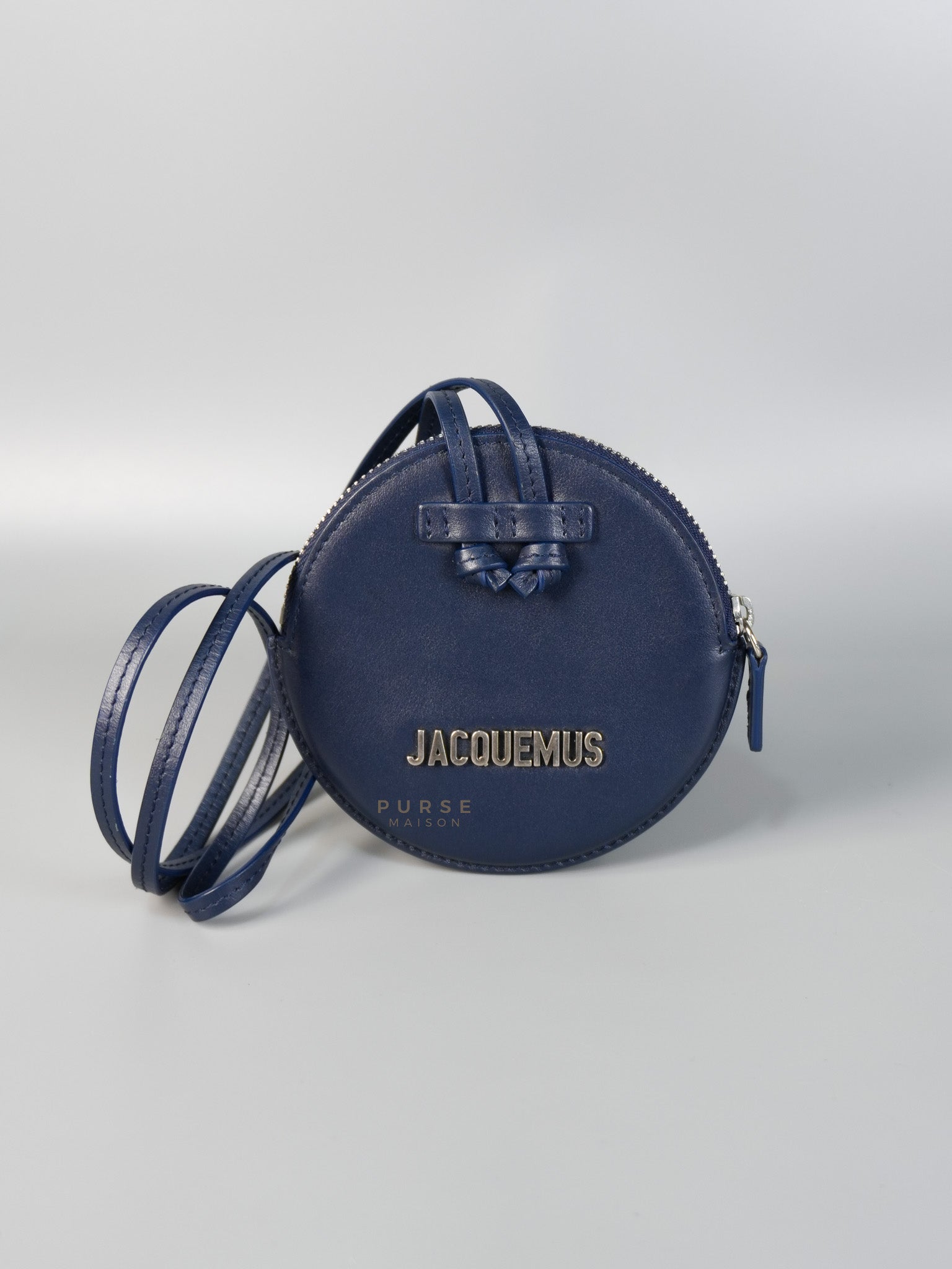 Mini Coin Purses in Navy Blue Le Pitcho Leather | Purse Maison Luxury Bags Shop
