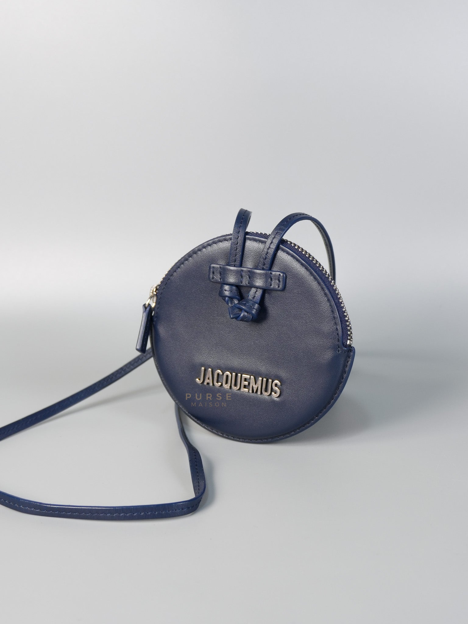 Mini Coin Purses in Navy Blue Le Pitcho Leather | Purse Maison Luxury Bags Shop