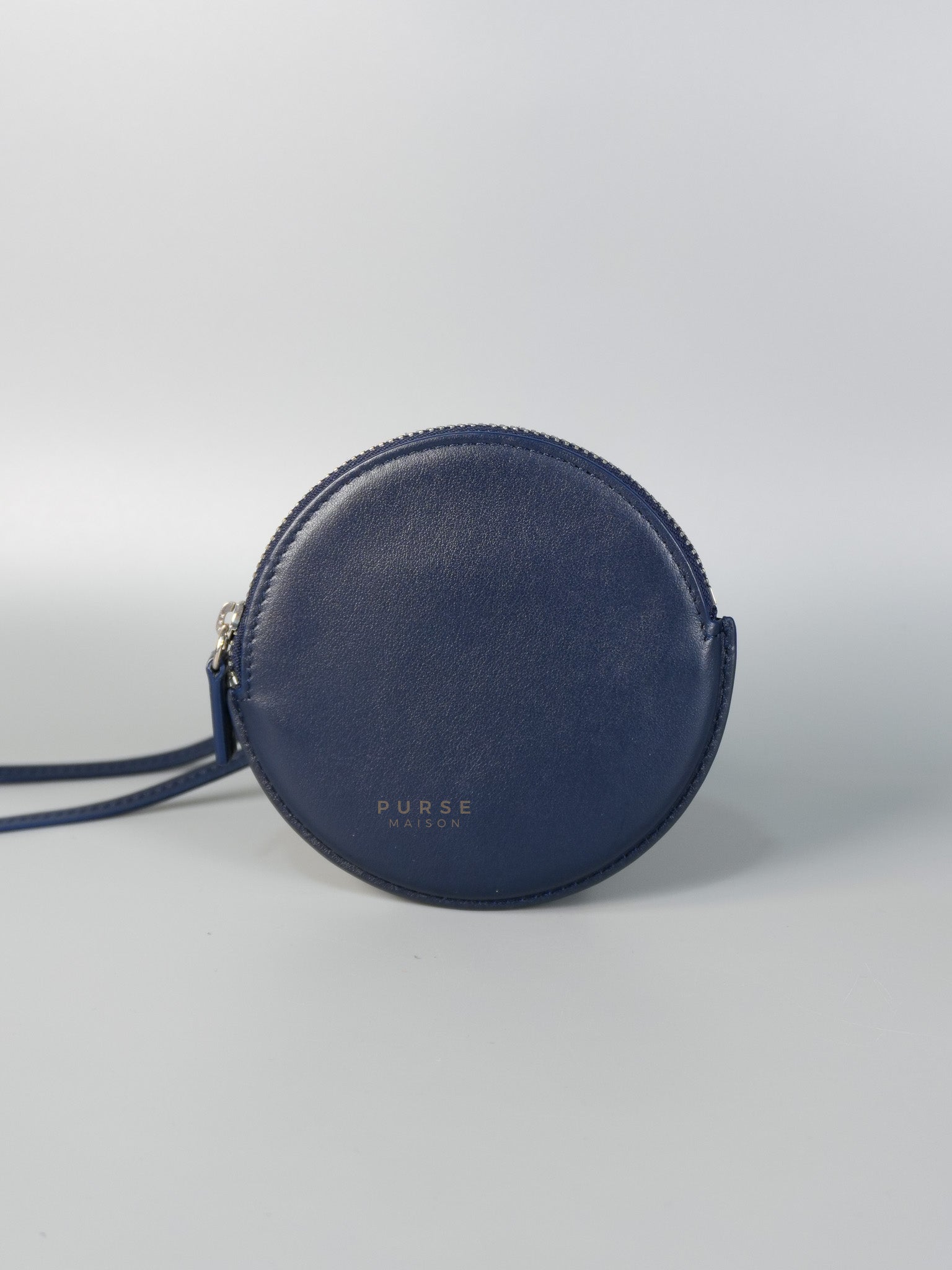 Mini Coin Purses in Navy Blue Le Pitcho Leather | Purse Maison Luxury Bags Shop