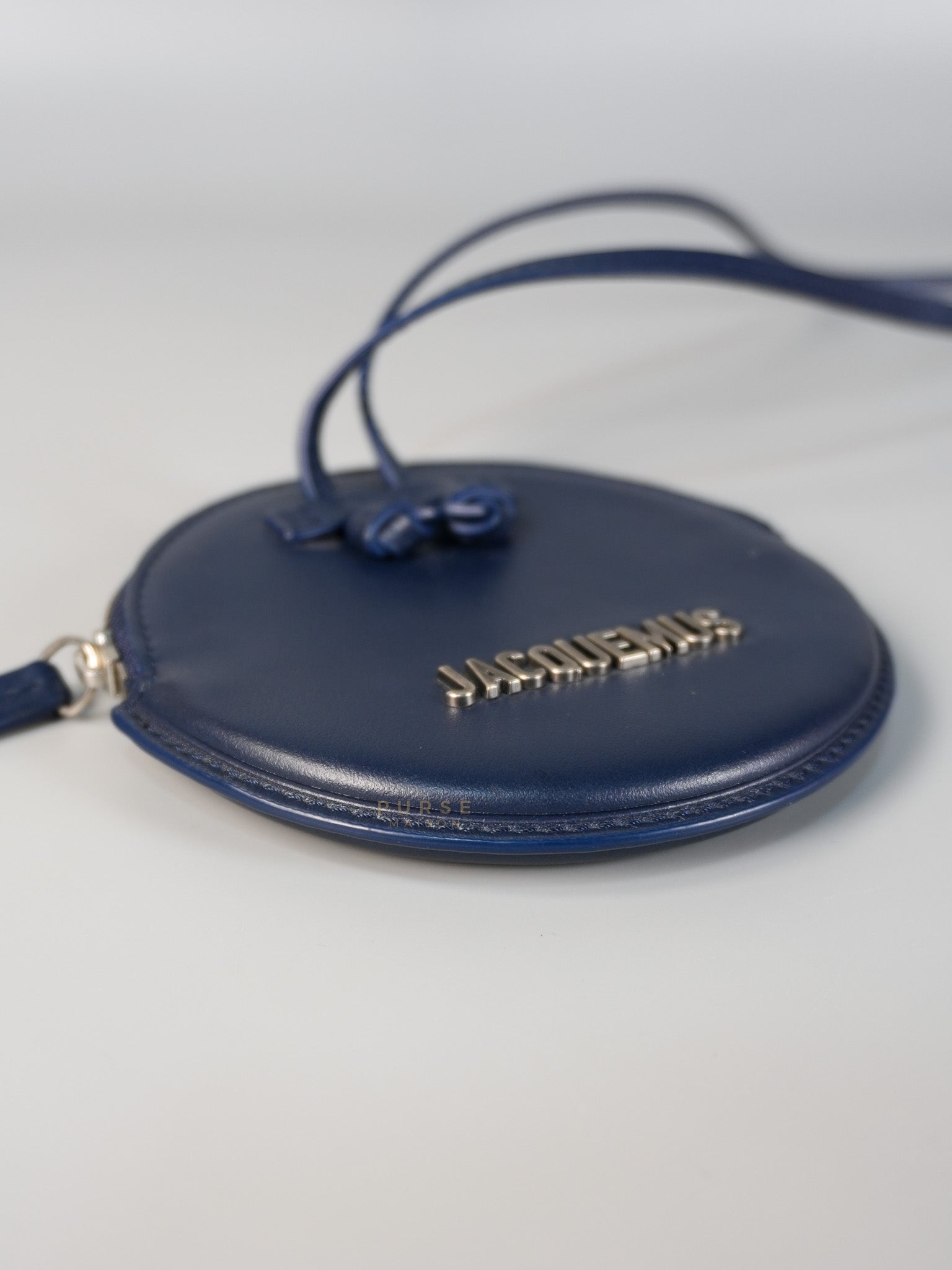 Mini Coin Purses in Navy Blue Le Pitcho Leather | Purse Maison Luxury Bags Shop