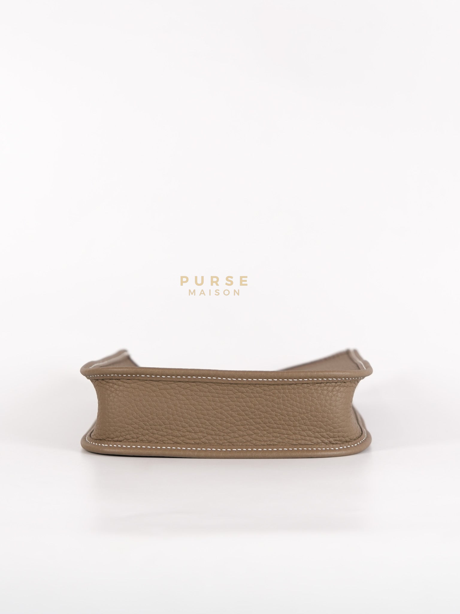 Mini Evelyne 16 in Etoupe Taurillon Clemence Leather & Gold Hardware Stamp K(2025) | Purse Maison Luxury Bags Shop