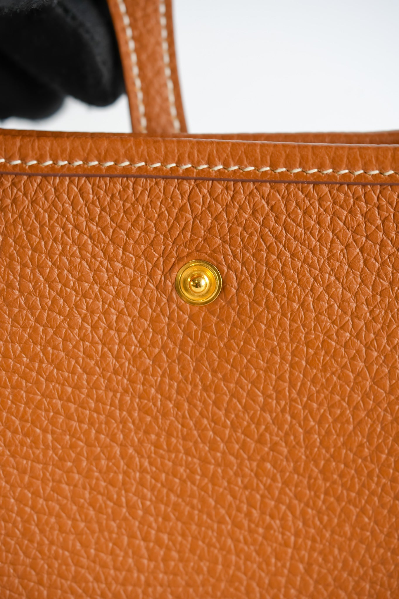 Mini Evelyne Gold on Gold Clemence Leather stamp B | Purse Maison Luxury Bags Shop