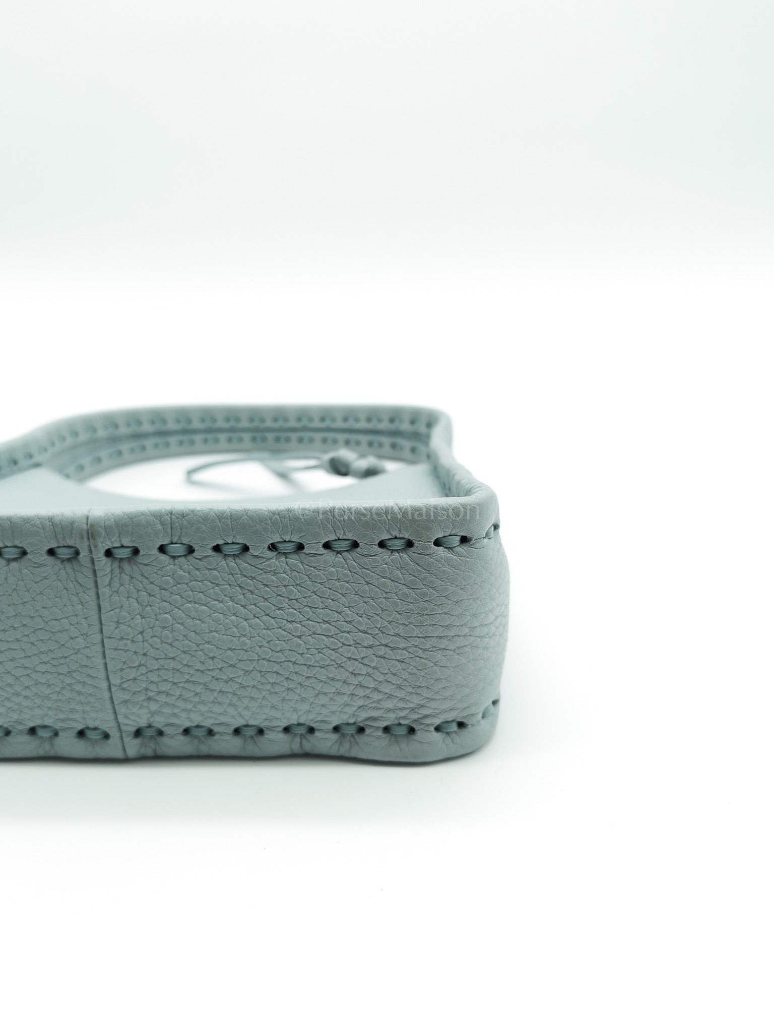 Mini Fendessence Cuoio Romano Leather in Light Blue Shoulder Bag | Purse Maison Luxury Bags Shop